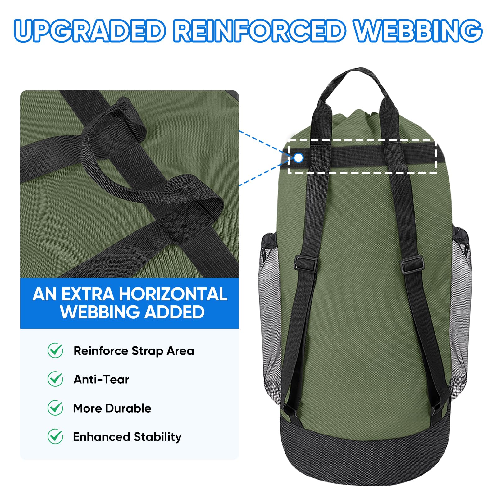 120L Laundry Bag Backpack
