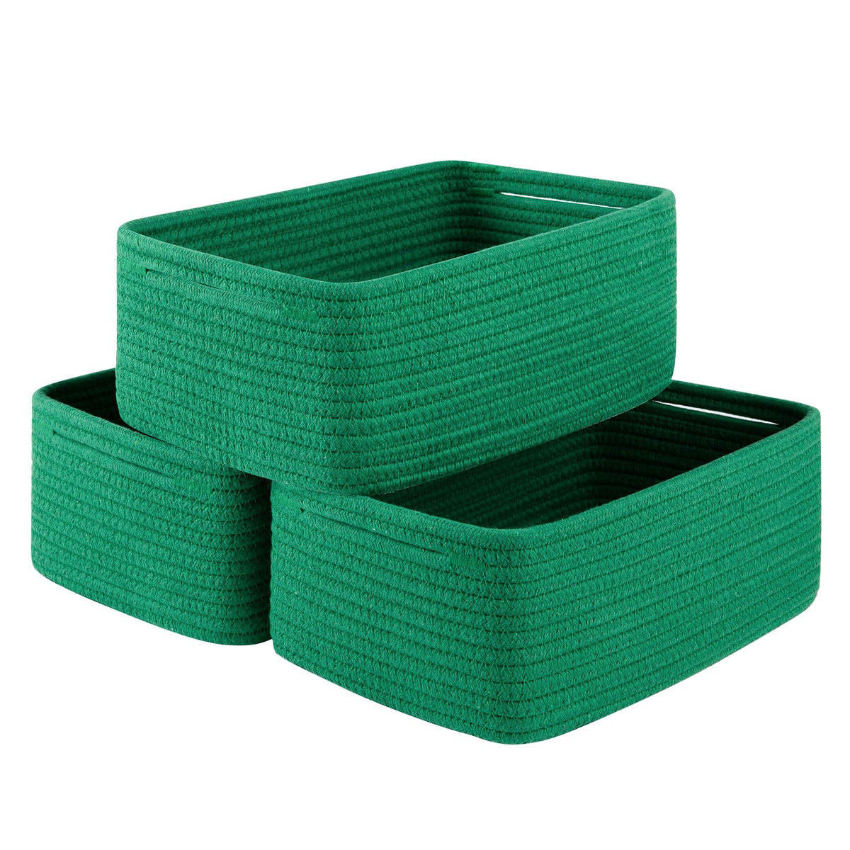 3 Pack Small Storage Baskets for Organizing (3 Count)