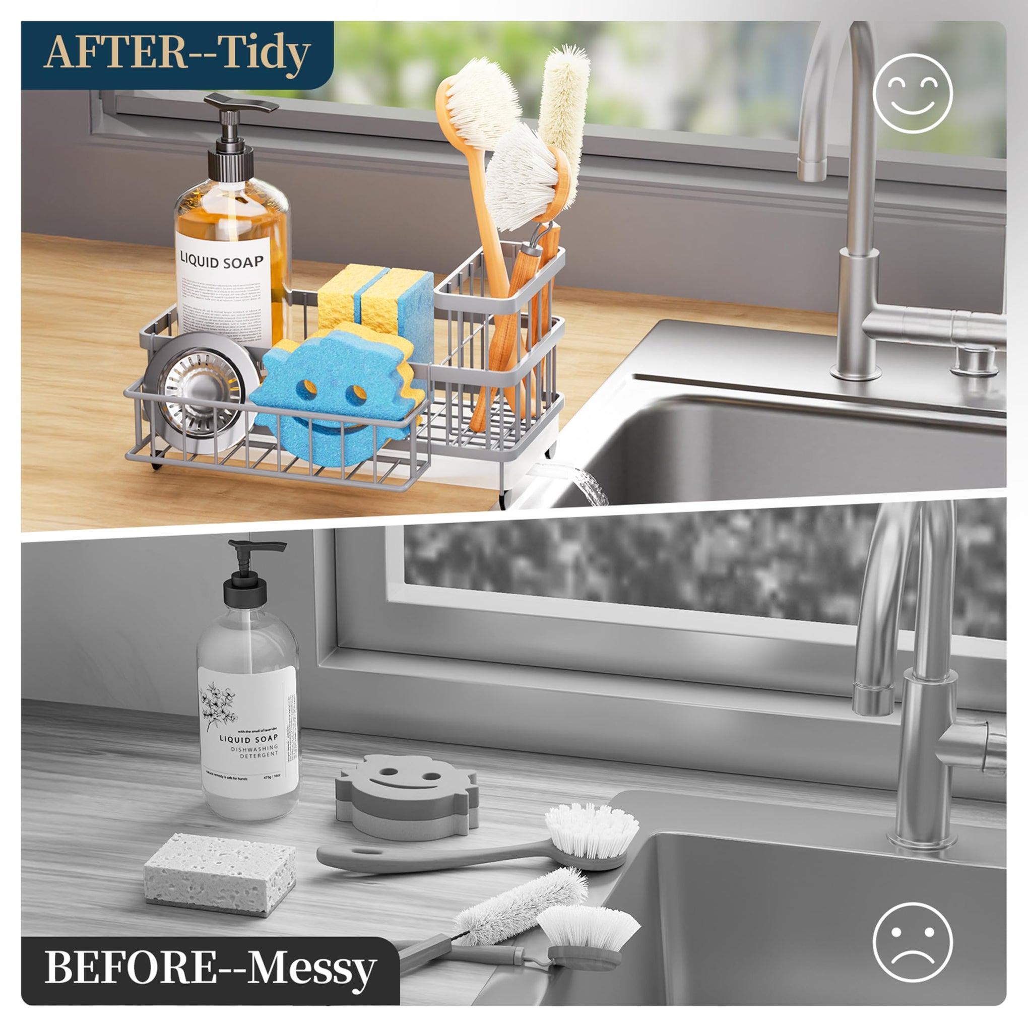 Sponge Holder for Kitchen Sink