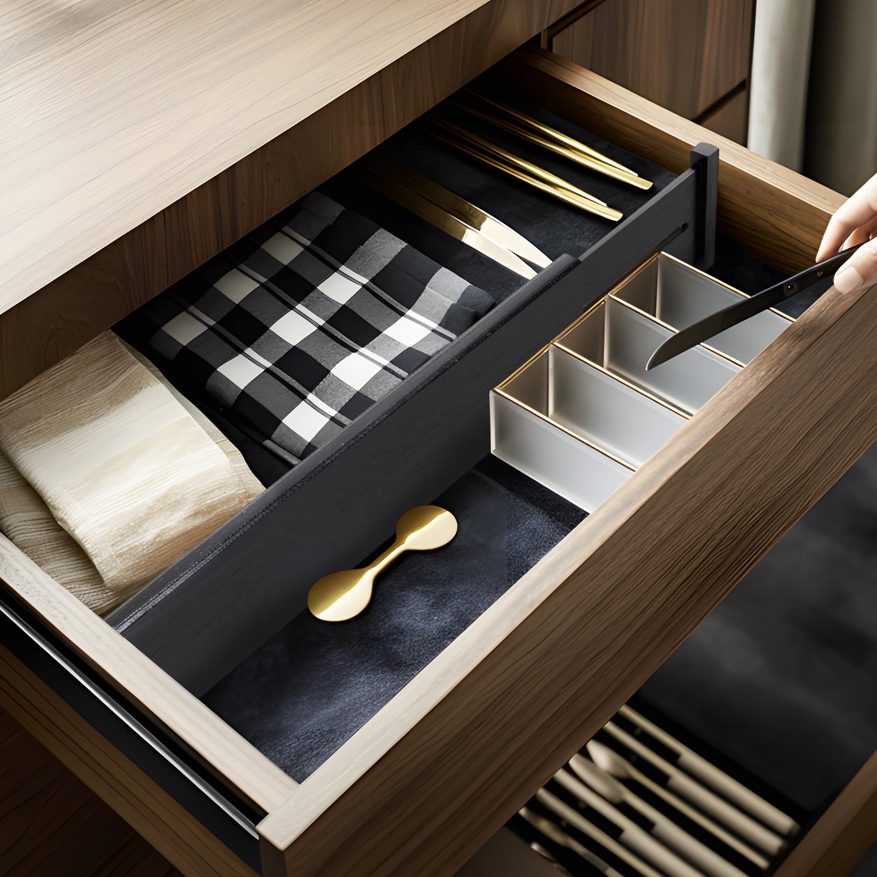 Bamboo Drawer Dividers Large