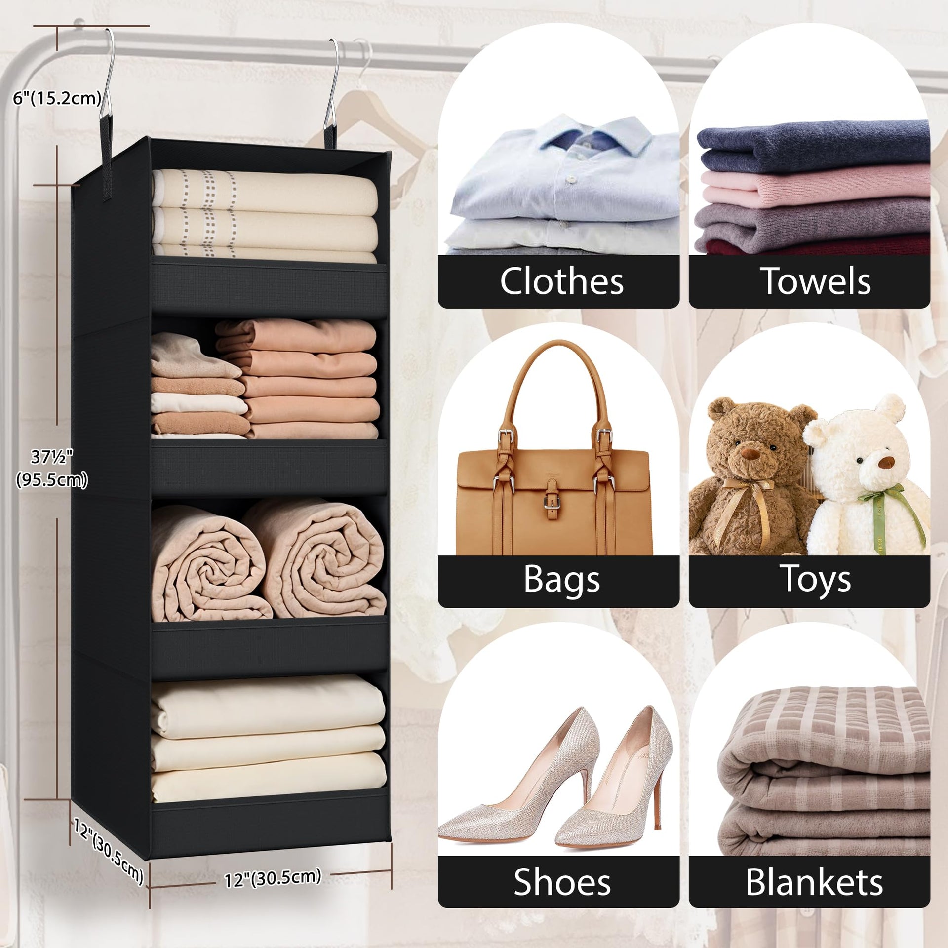4 Shelf Hanging Organizer