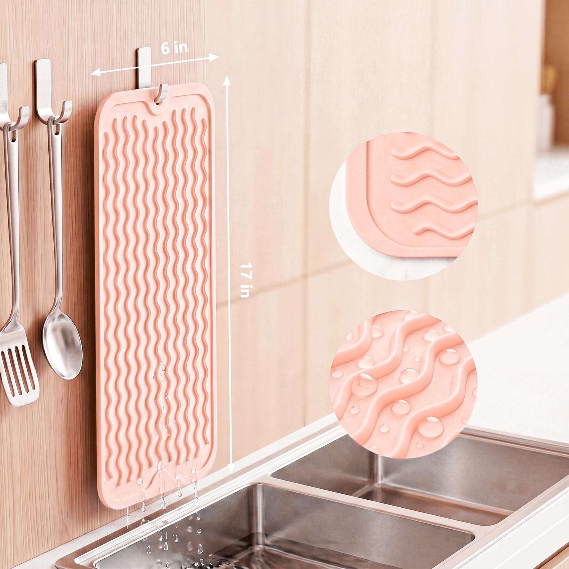 Silicone Dish Drying Mat for Multiple Usage