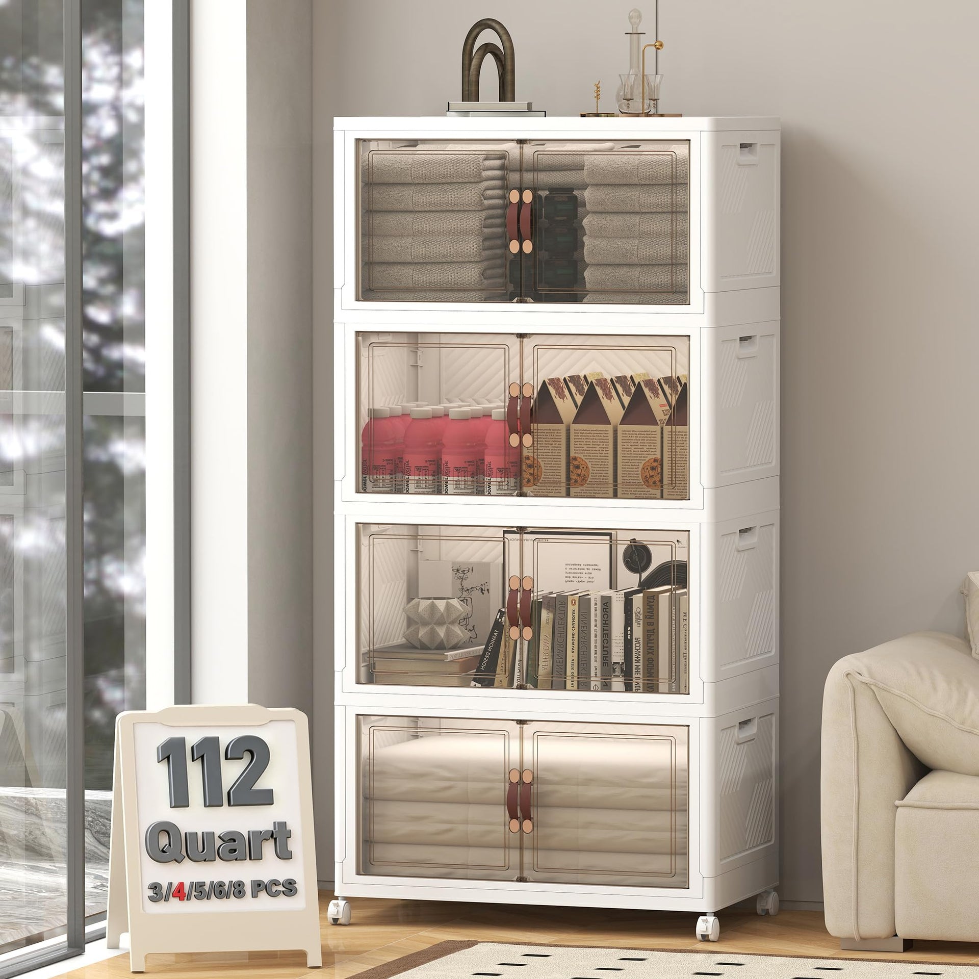 448QT Lockable Storage Bins with Lids