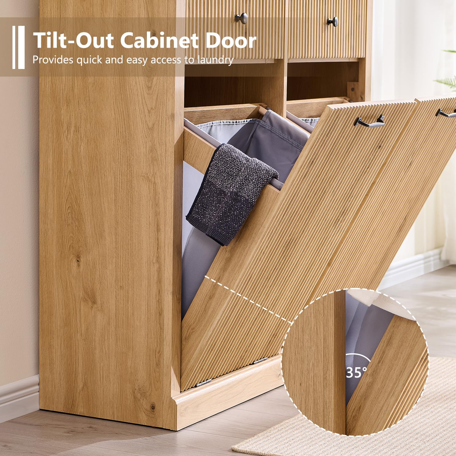 Double Tilt Out Trash Cabinet