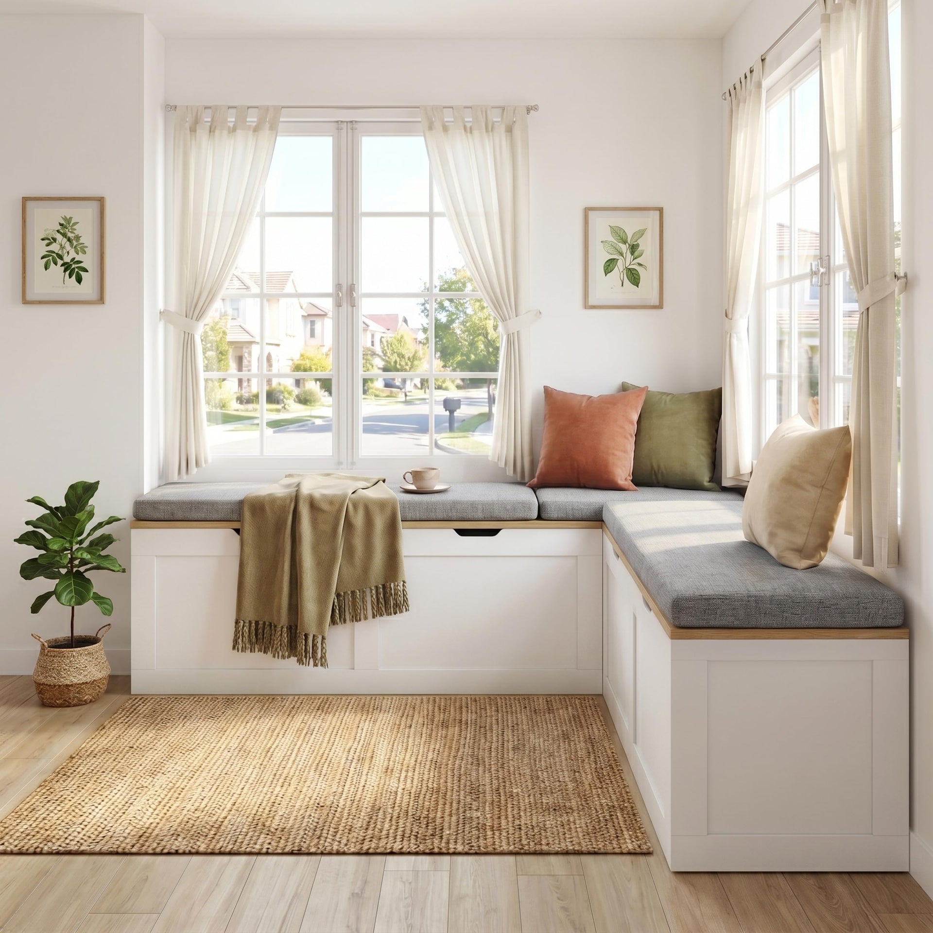 63” Breakfast Nook Bench
