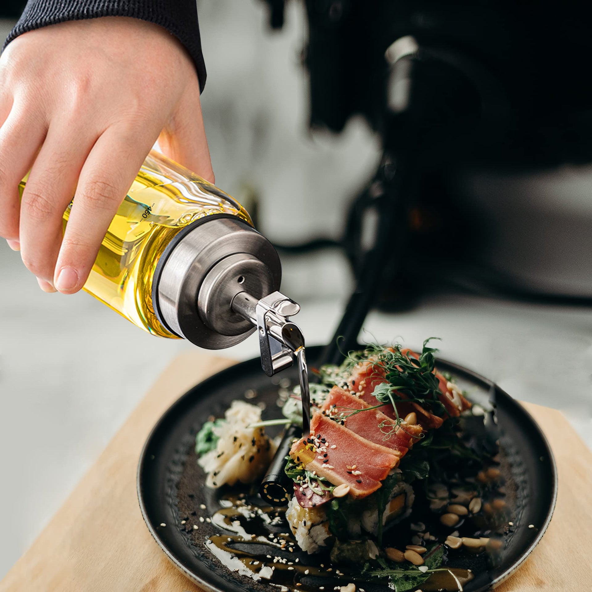 Glass Olive Oil Dispenser Bottle