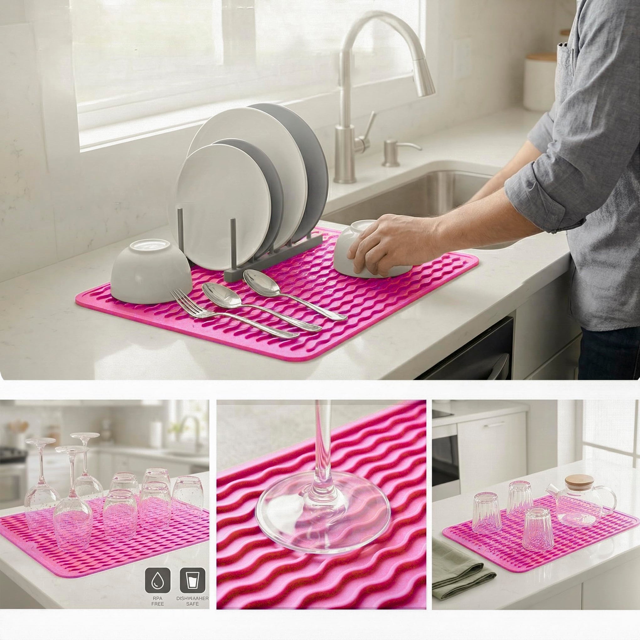 Silicone Dish Drying Mat