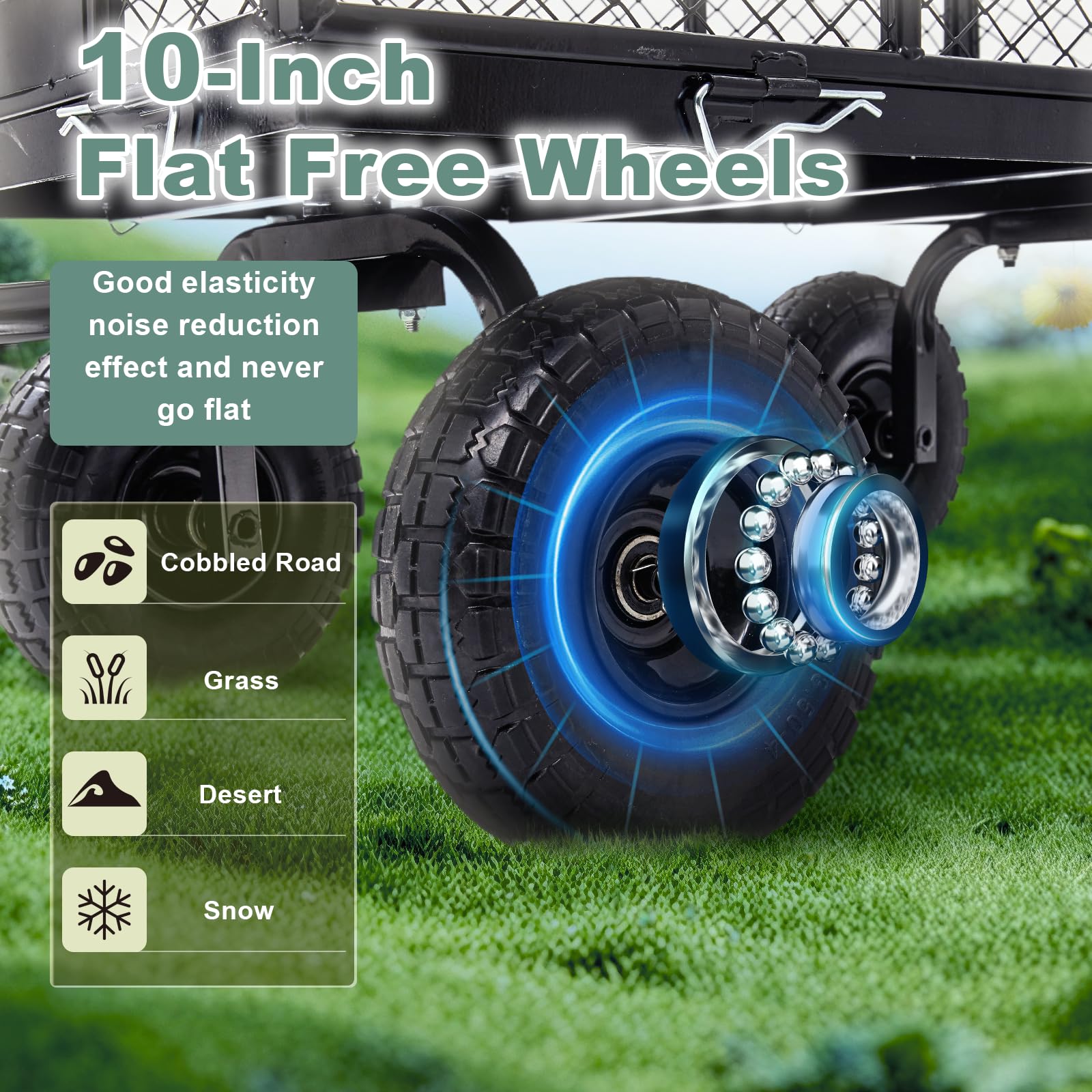 Heavy Duty Garden Wagon Cart