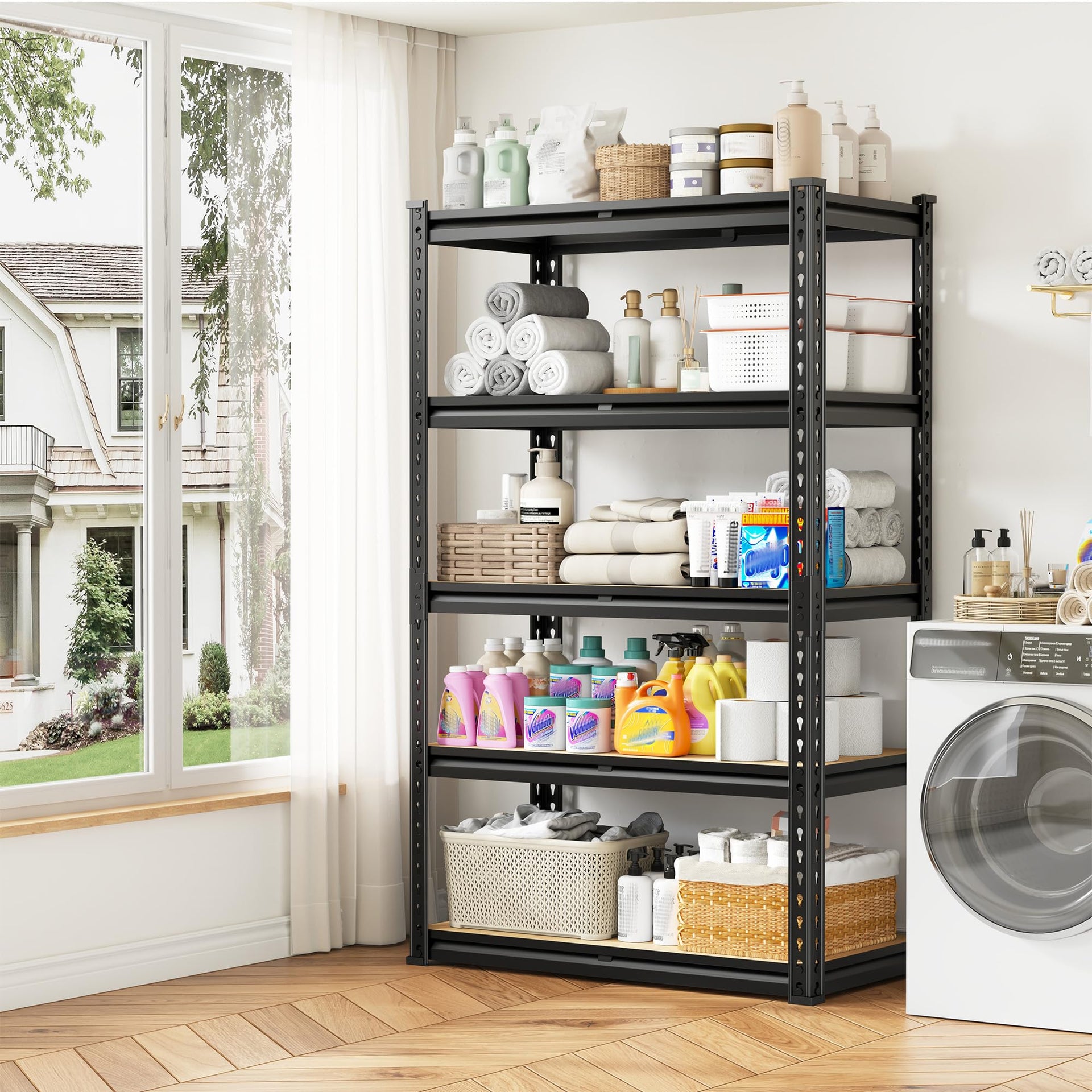 Storage Rack 60.01" H x 28.01" W x 14.01" D Shelves for Closet