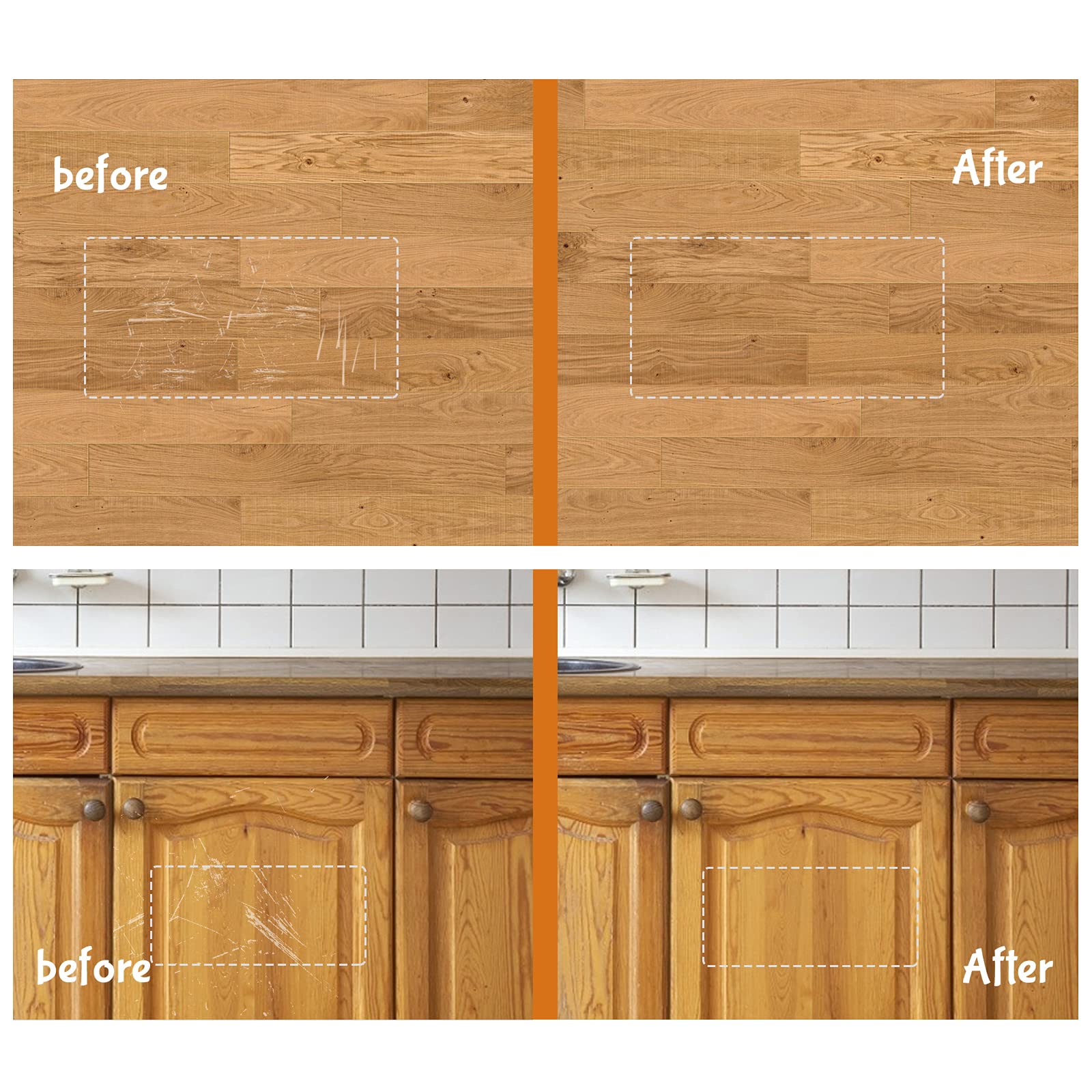 Wood Furniture Repair Kit 8 Light Colors