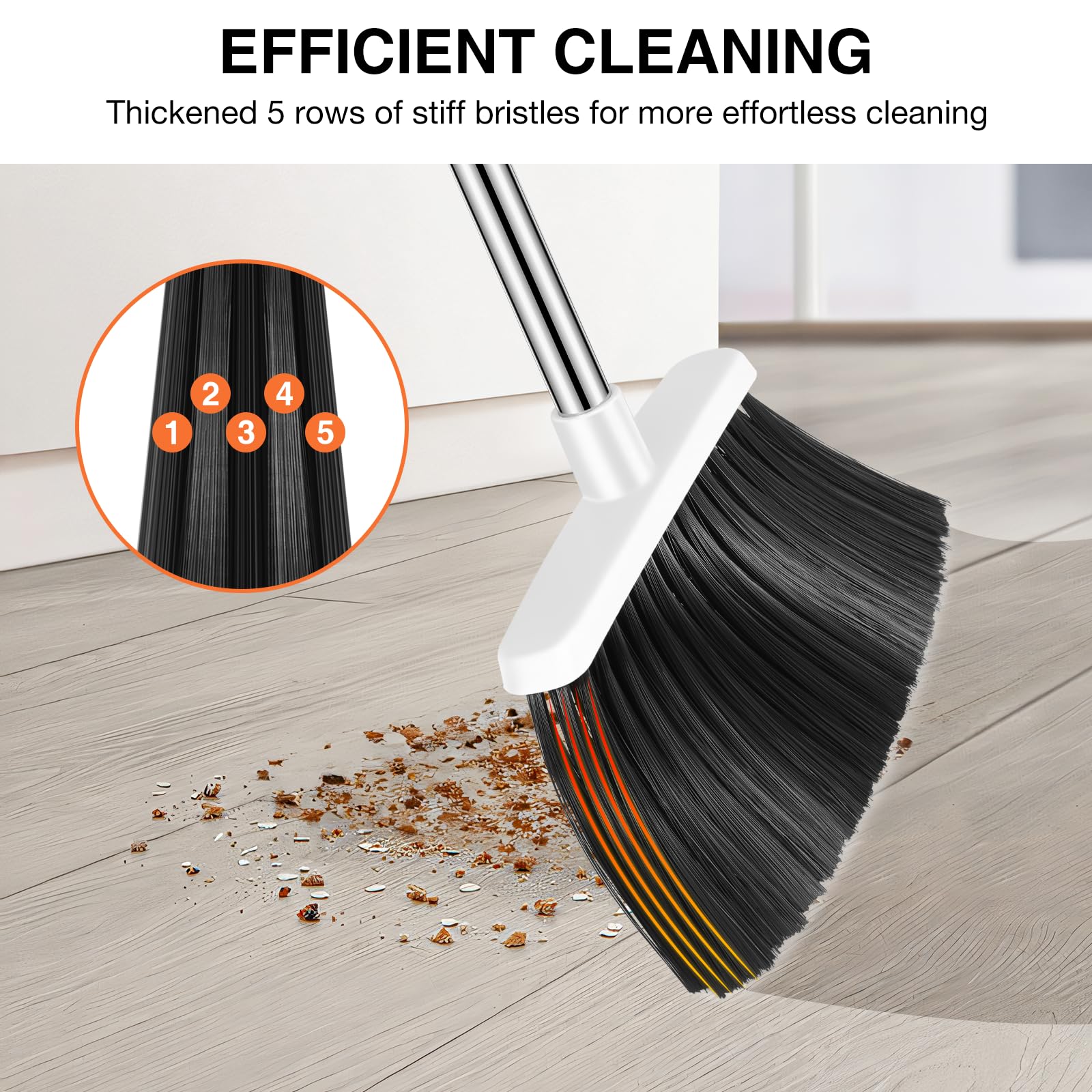 Broom and Dustpan Set (4 Count)
