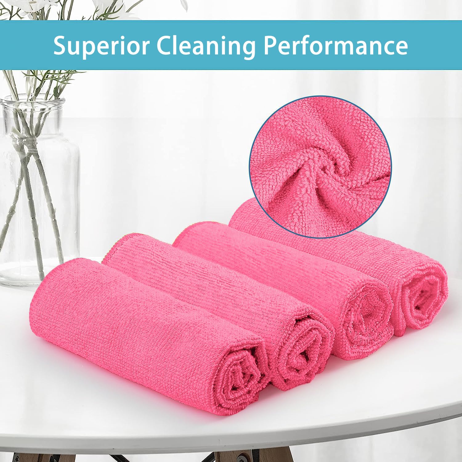 8PK Microfiber Cleaning Cloth (8 Count)