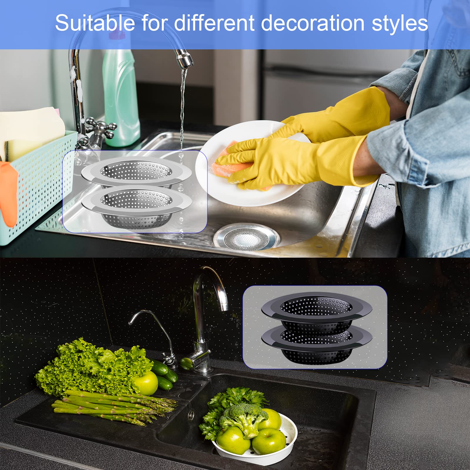 Kitchen Sink Drain Strainer (4 Count)