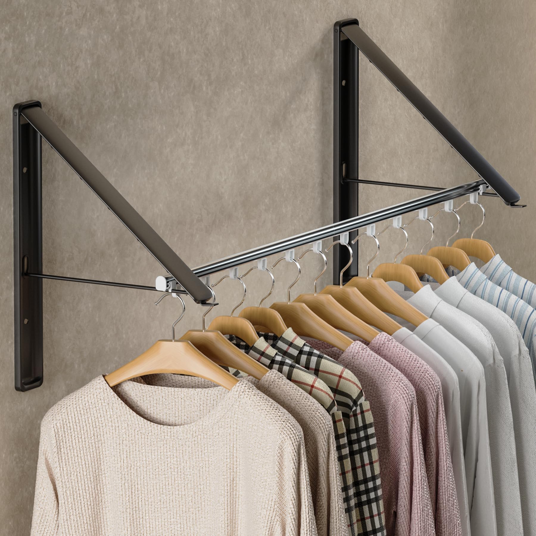 Clothes Drying Rack with Rod (2 Count)