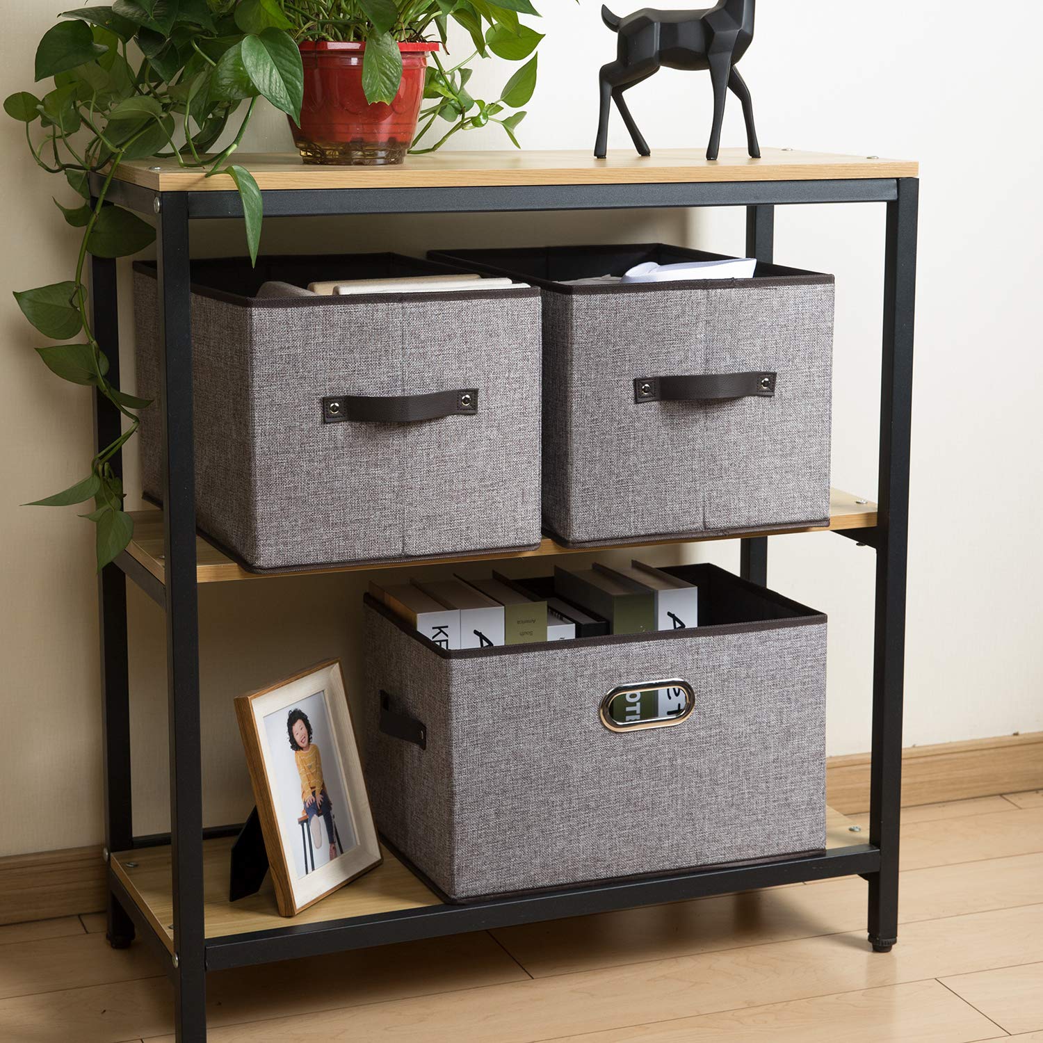 Larger Collapsible Storage Bins for Closet [3 (3 Count)
