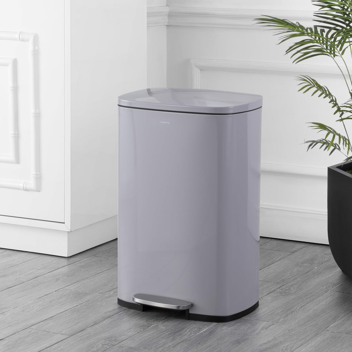 Connor 2 Piece Iron Trash Can (2 Count)