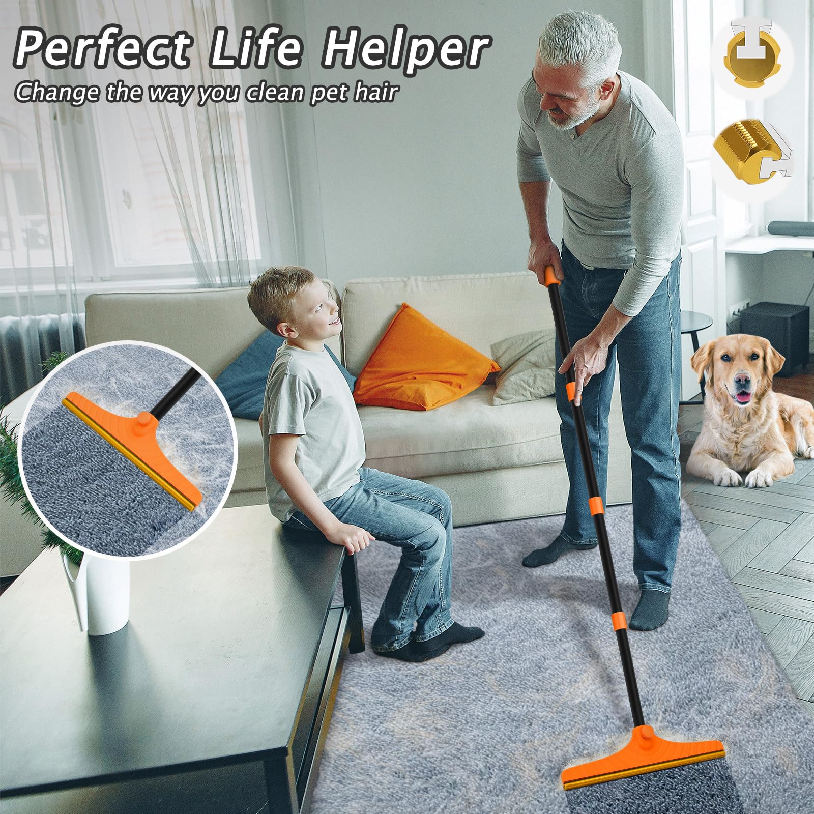 Carpet Rake for Pet Hair Removal Tool - ModHome Supplies