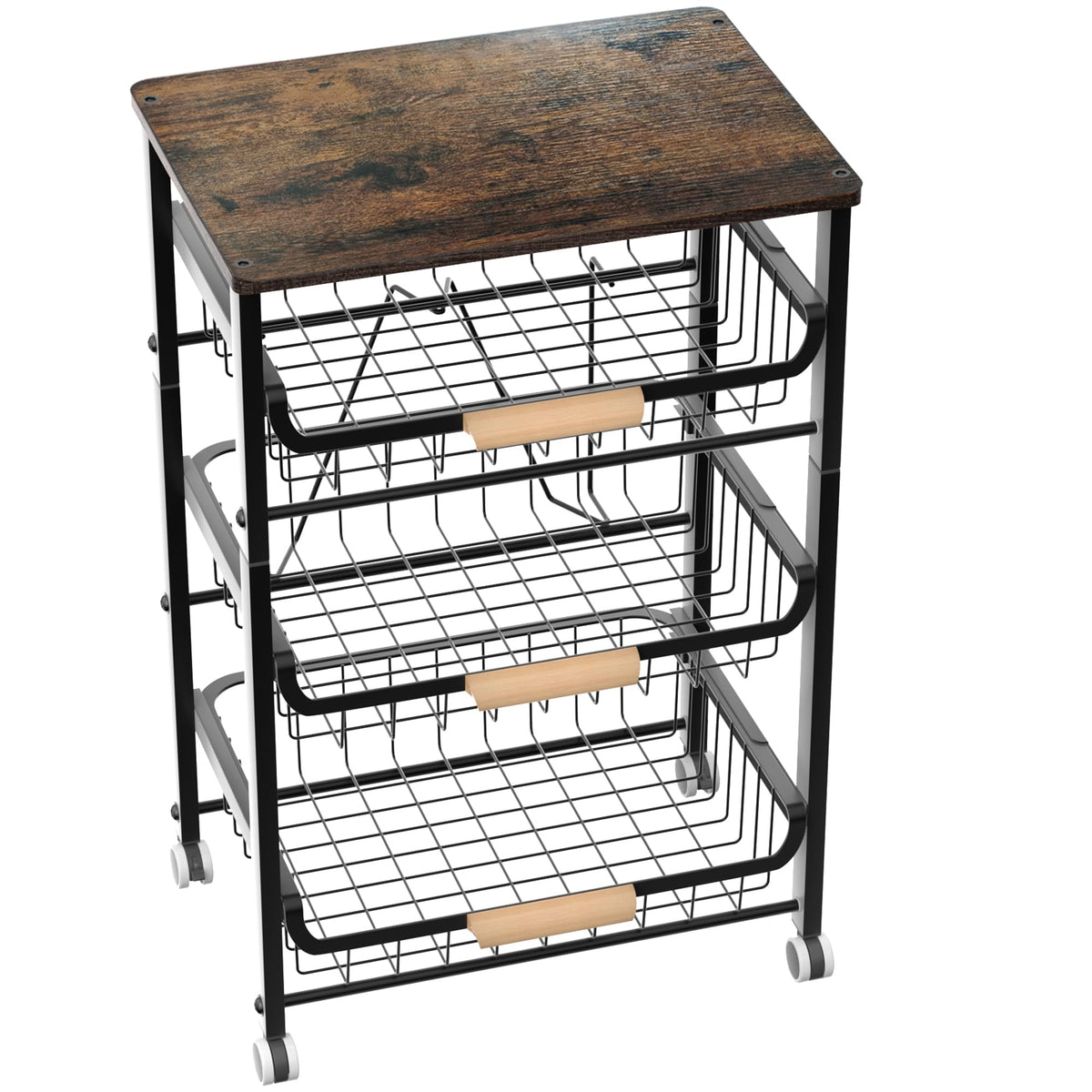 4 Layer Fruit Basket Kitchen Food Organizer and Rack
