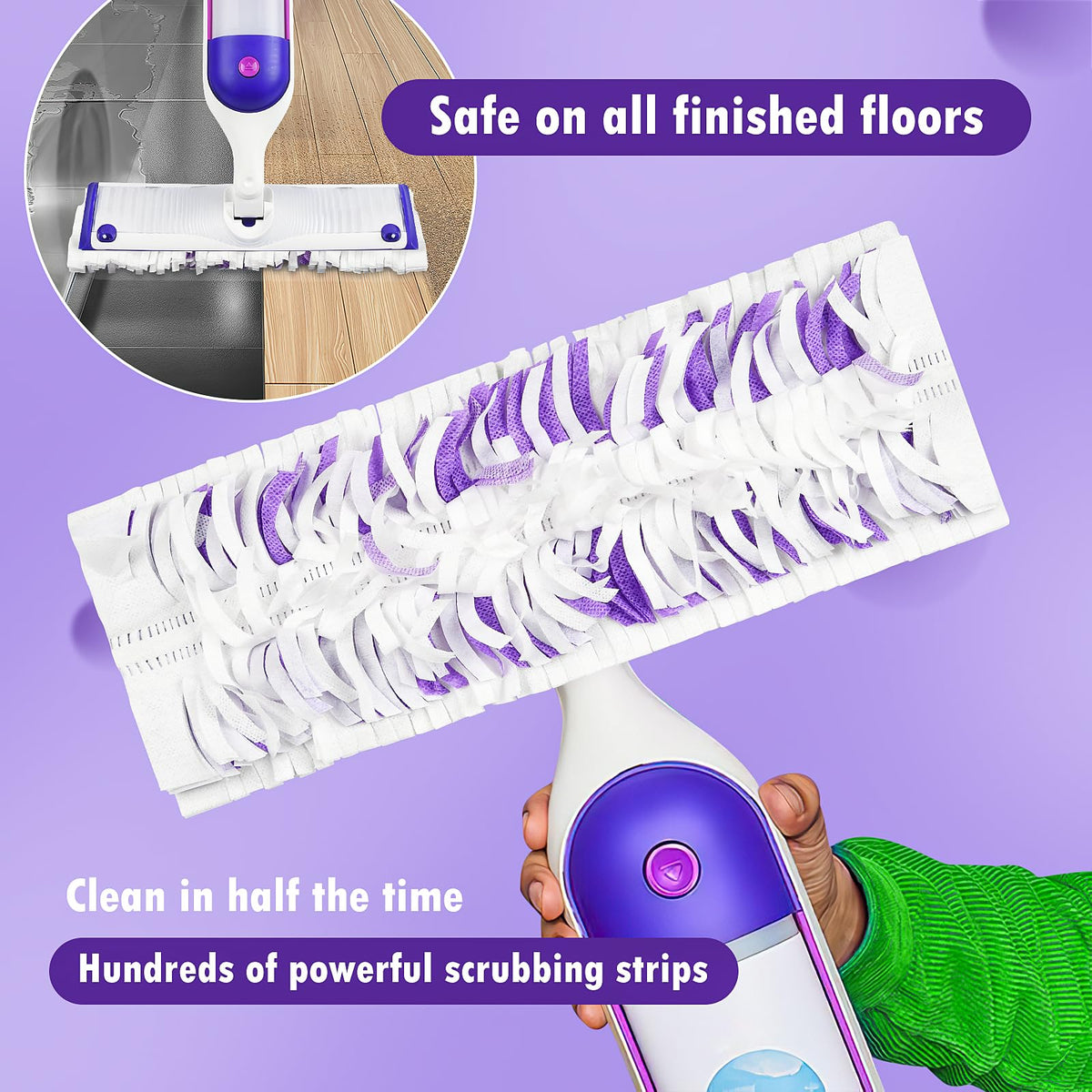 18 Count Disposable mop Pads Refills for Swiffer PowerMop
