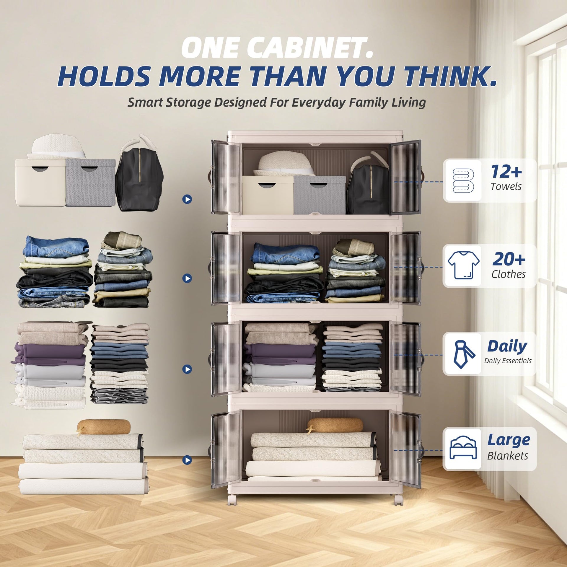 464Qt Stackable Storage Bins