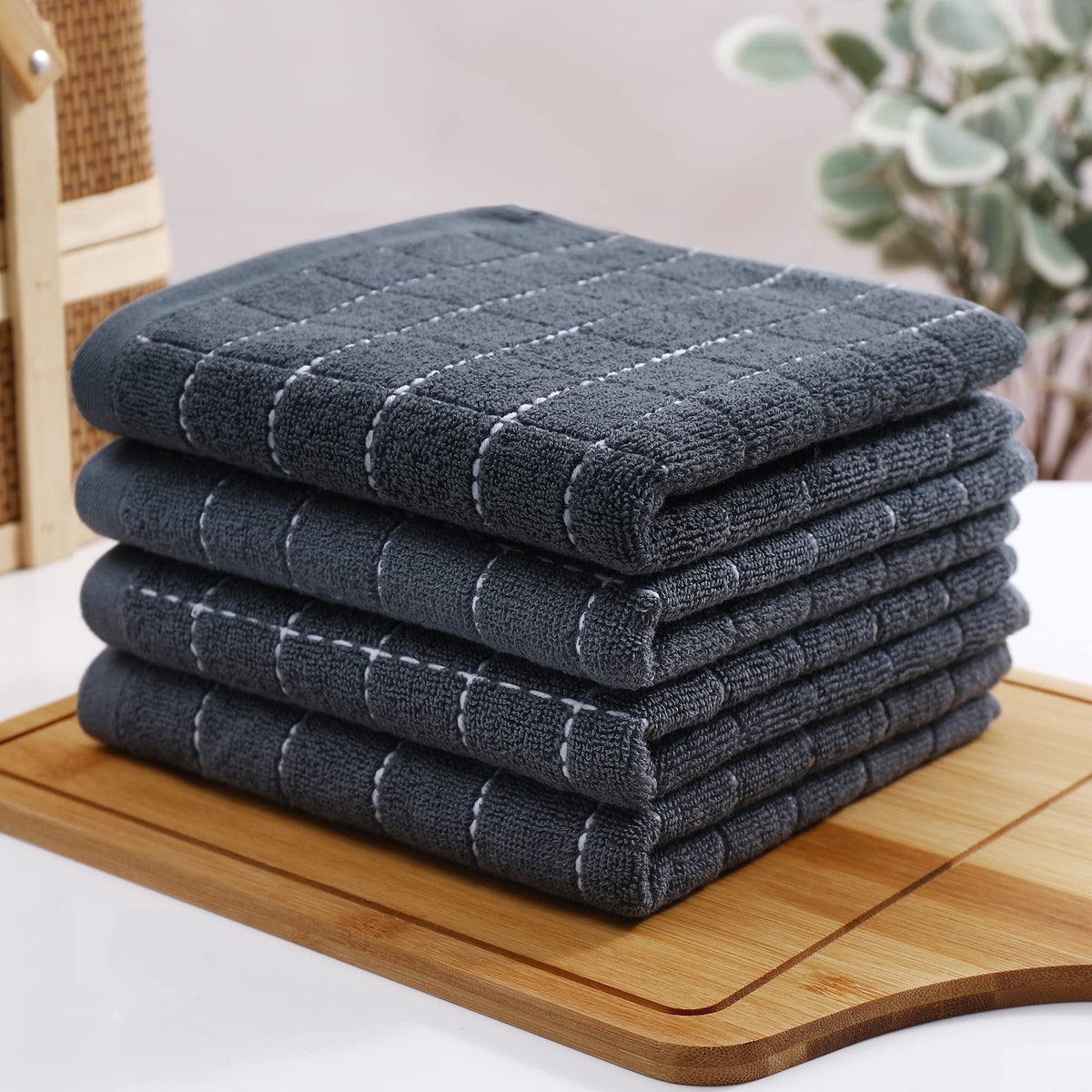 100% Cotton Terry Kitchen Towels (12 Count)