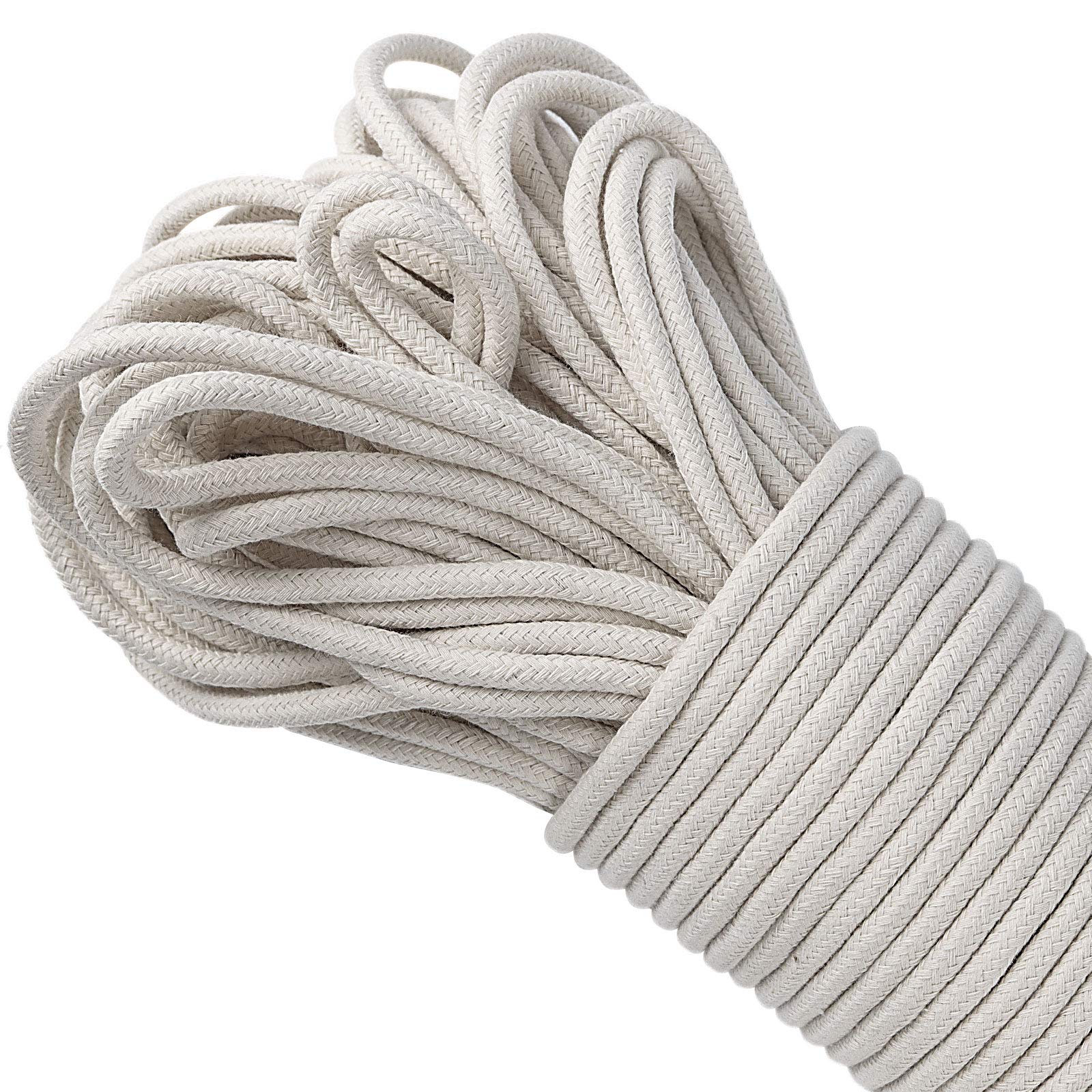 164 Feet 1 4 Inch White Natural Cotton Rope (164.0417 Foot)