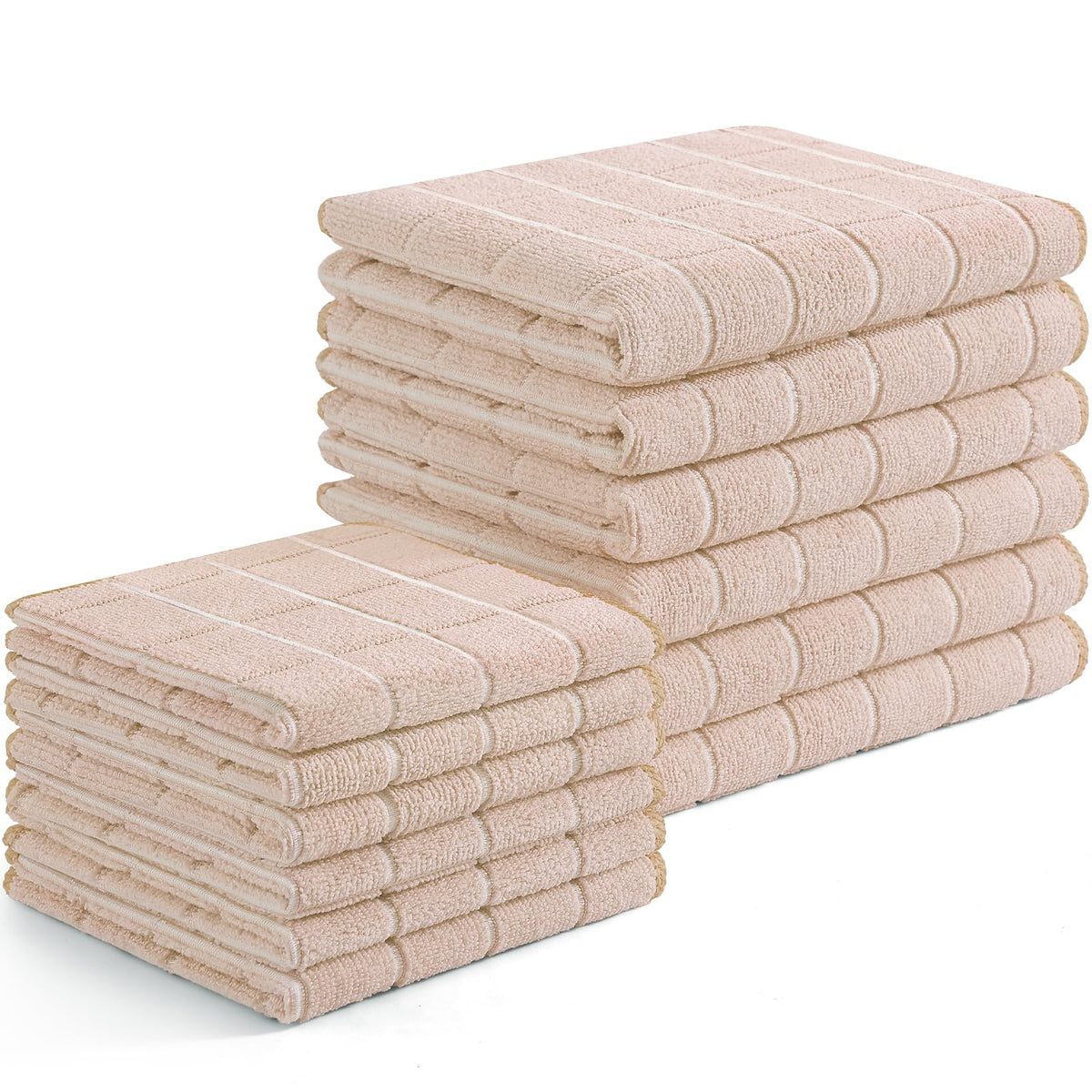 Microfiber Kitchen Towels and Dishcloths Sets (12 Count)