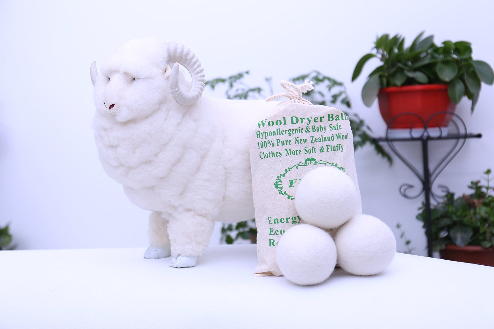 Wool Dryer Balls Organic XL 6 (6 Count)