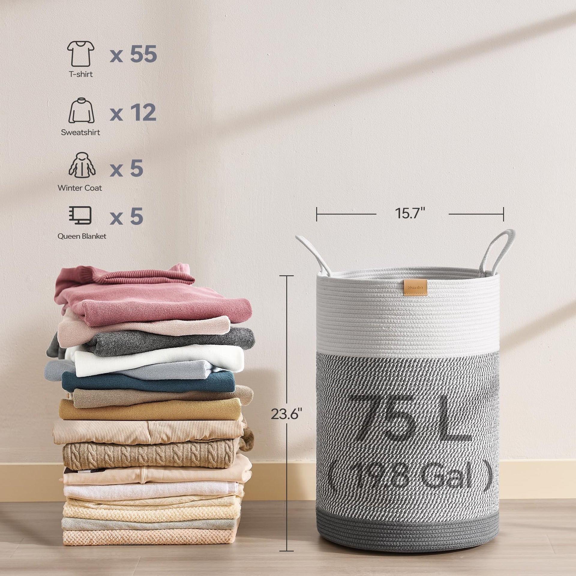 Laundry Hamper 75L