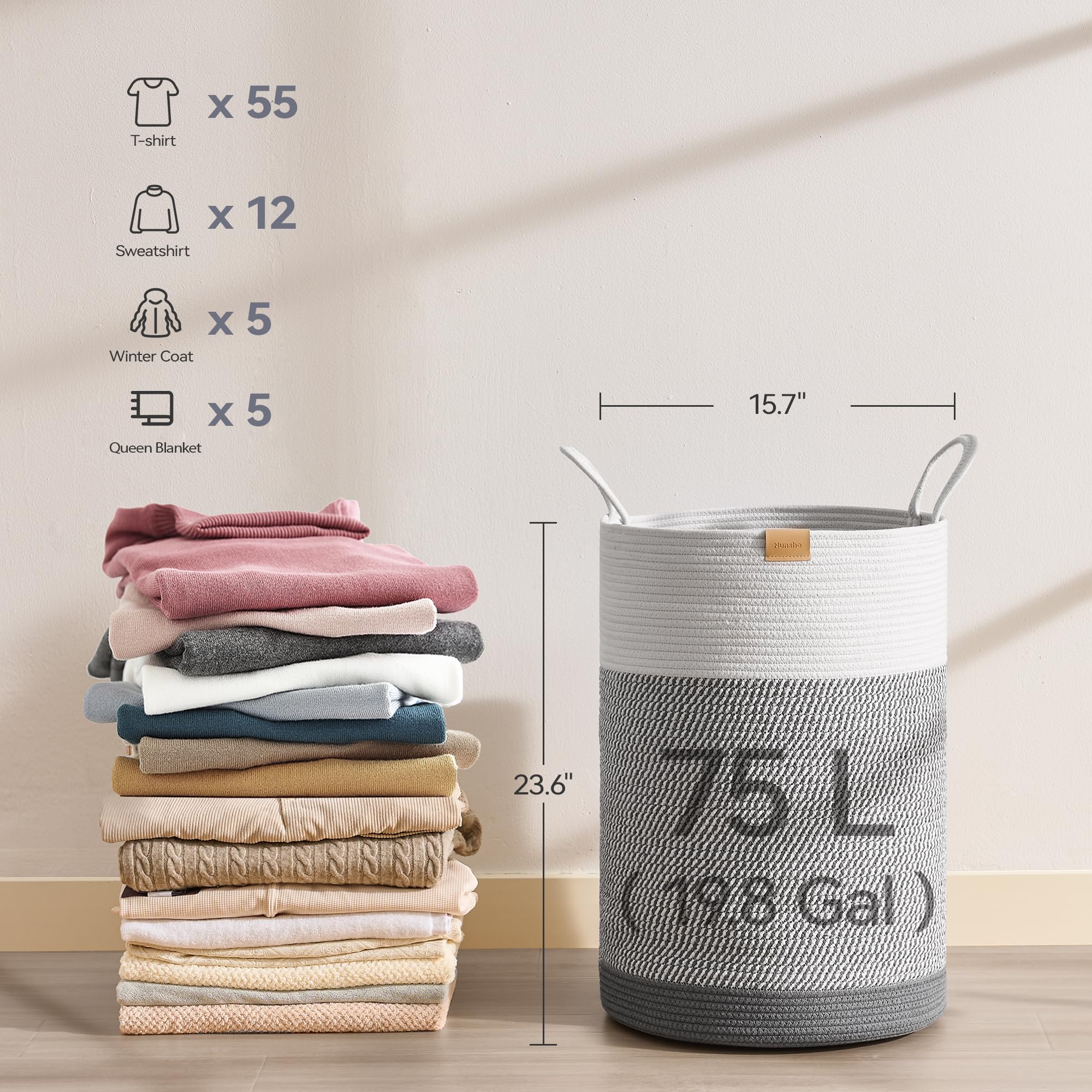 Laundry Hamper 75L