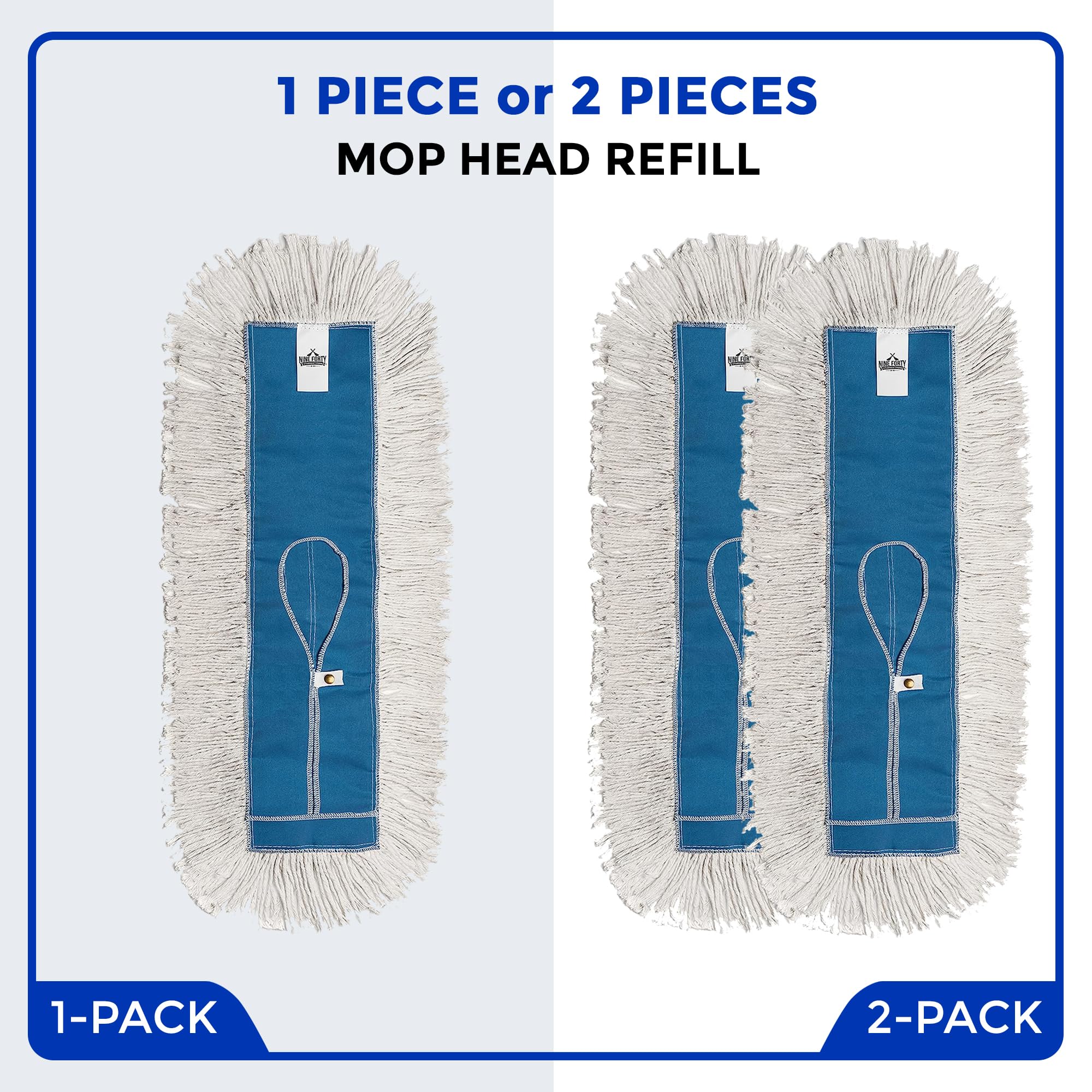 Industrial Grade 36x5 Cotton Dust Mop Head Refills - ModHome Supplies