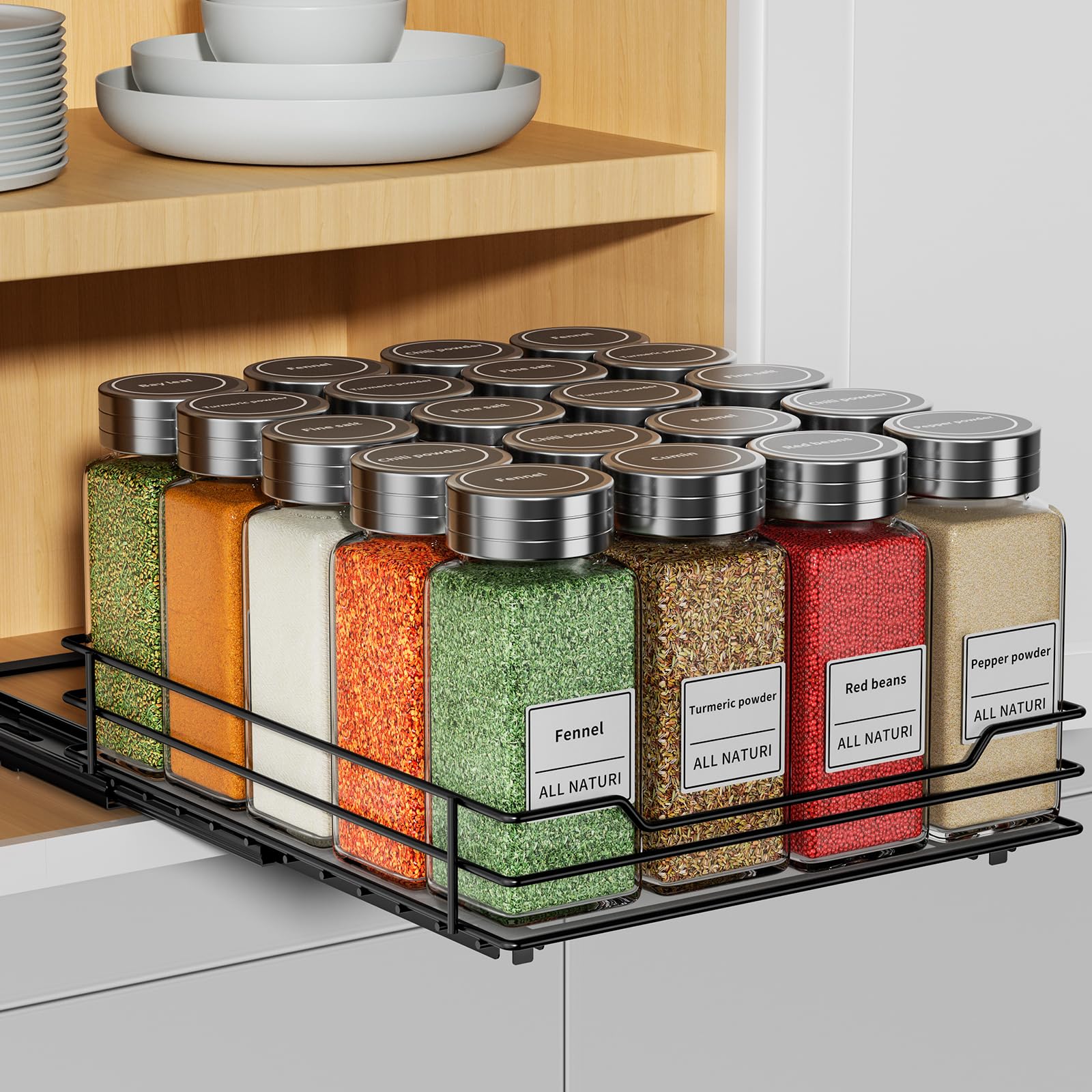 Pull Out Spice Organization for Cabinet