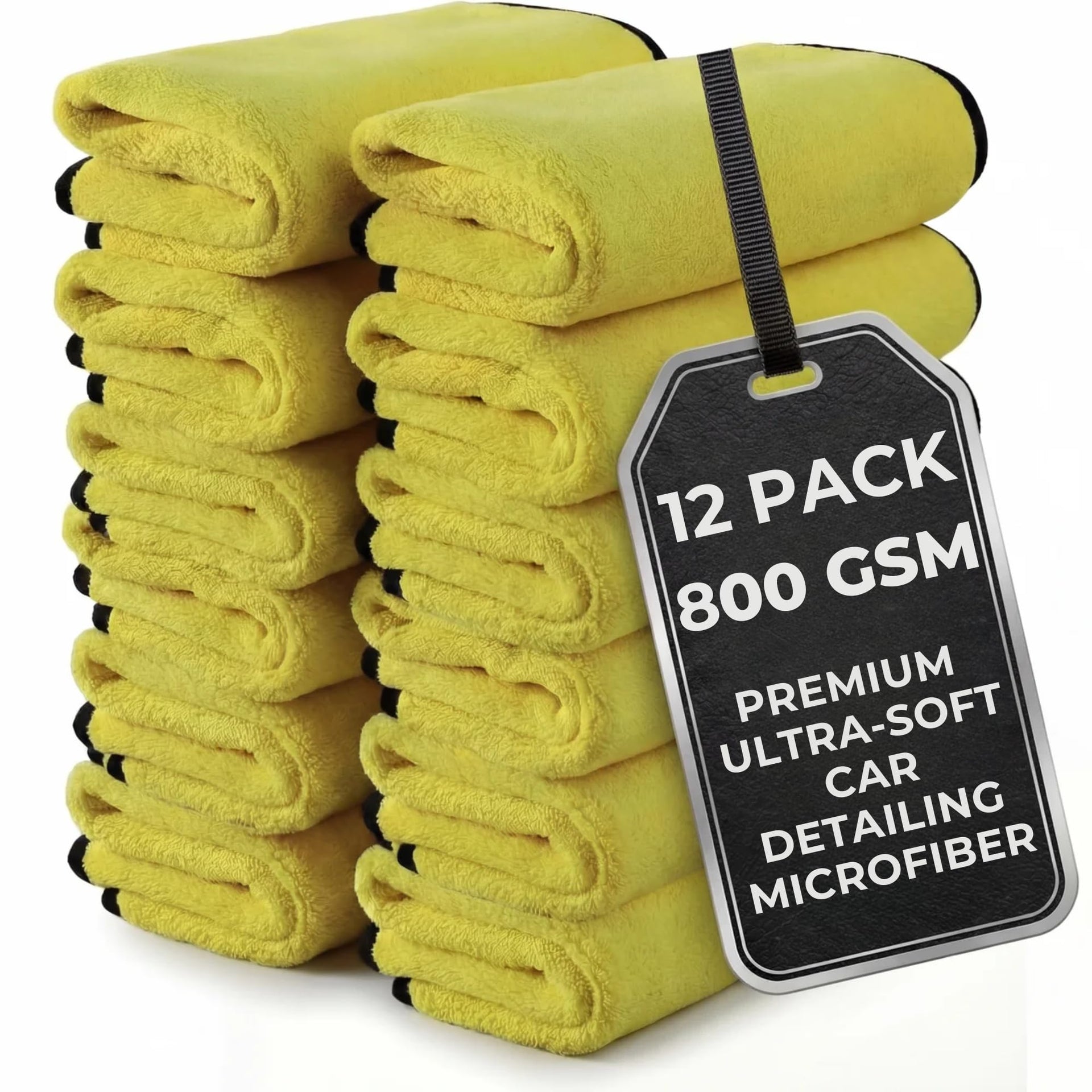 THEPROSTUFF® Car Detailing Microfiber Towels (12 Count)