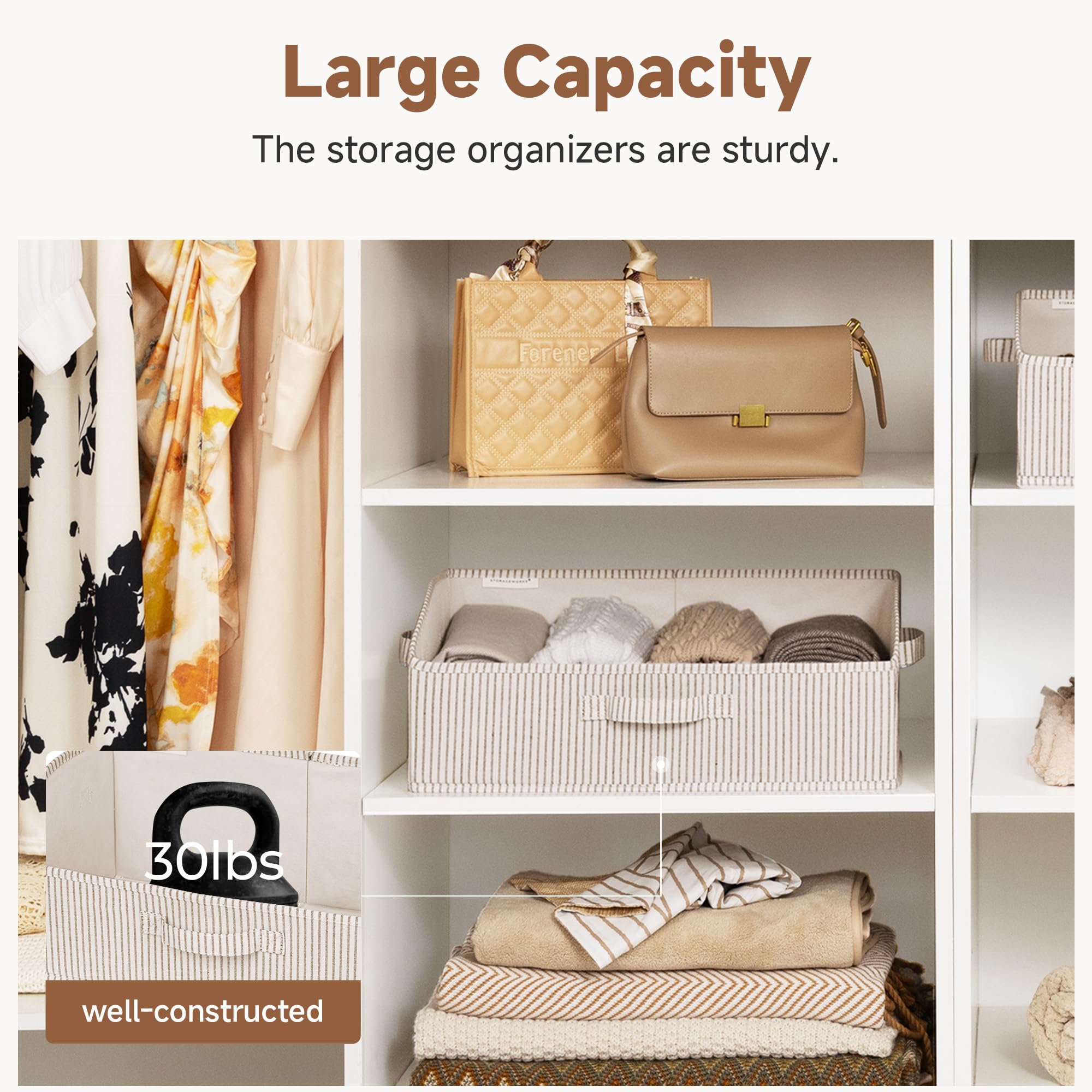 Closet Storage Bins Trapezoid (3 Count)