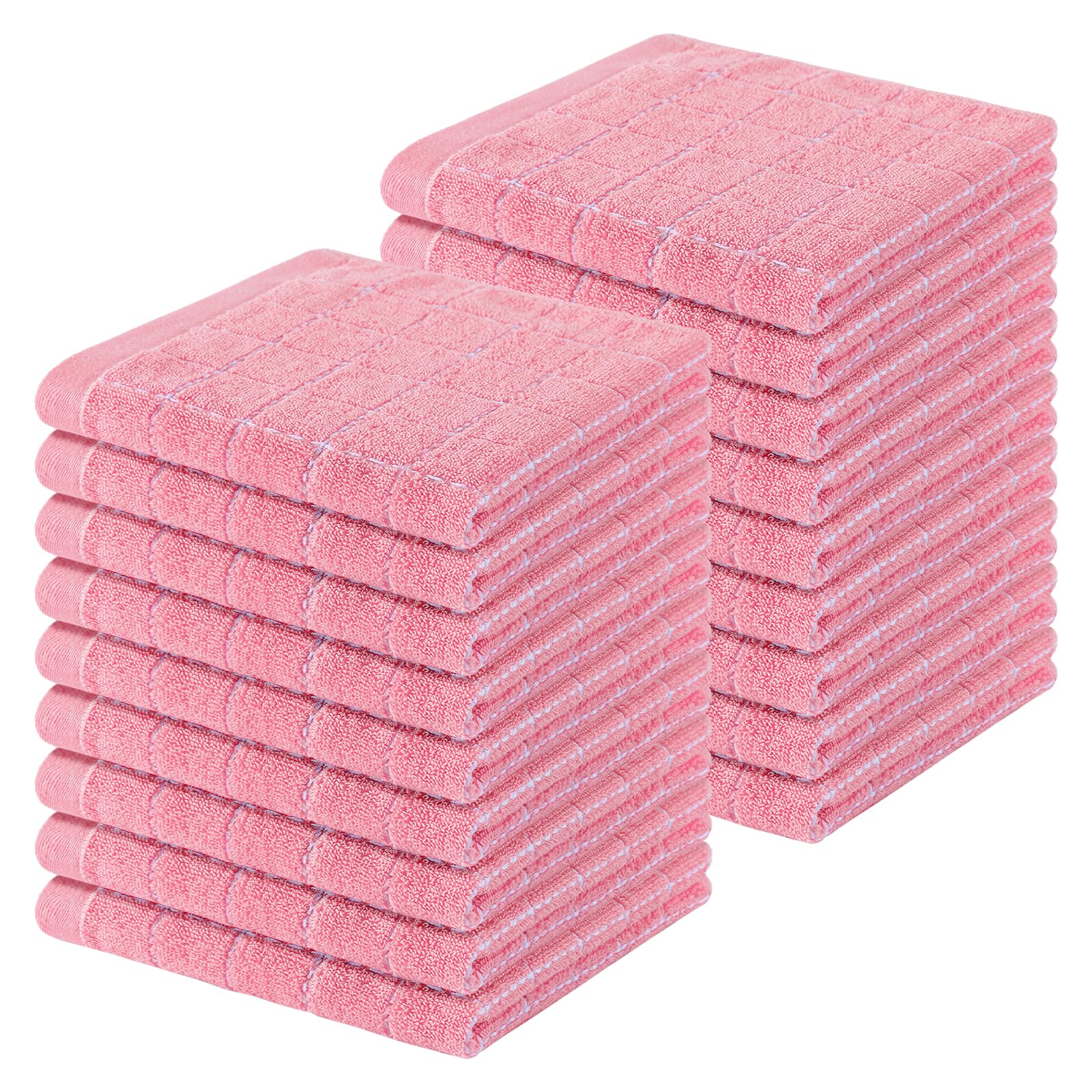 100% Cotton Terry Kitchen Dish Cloths (18 Count)