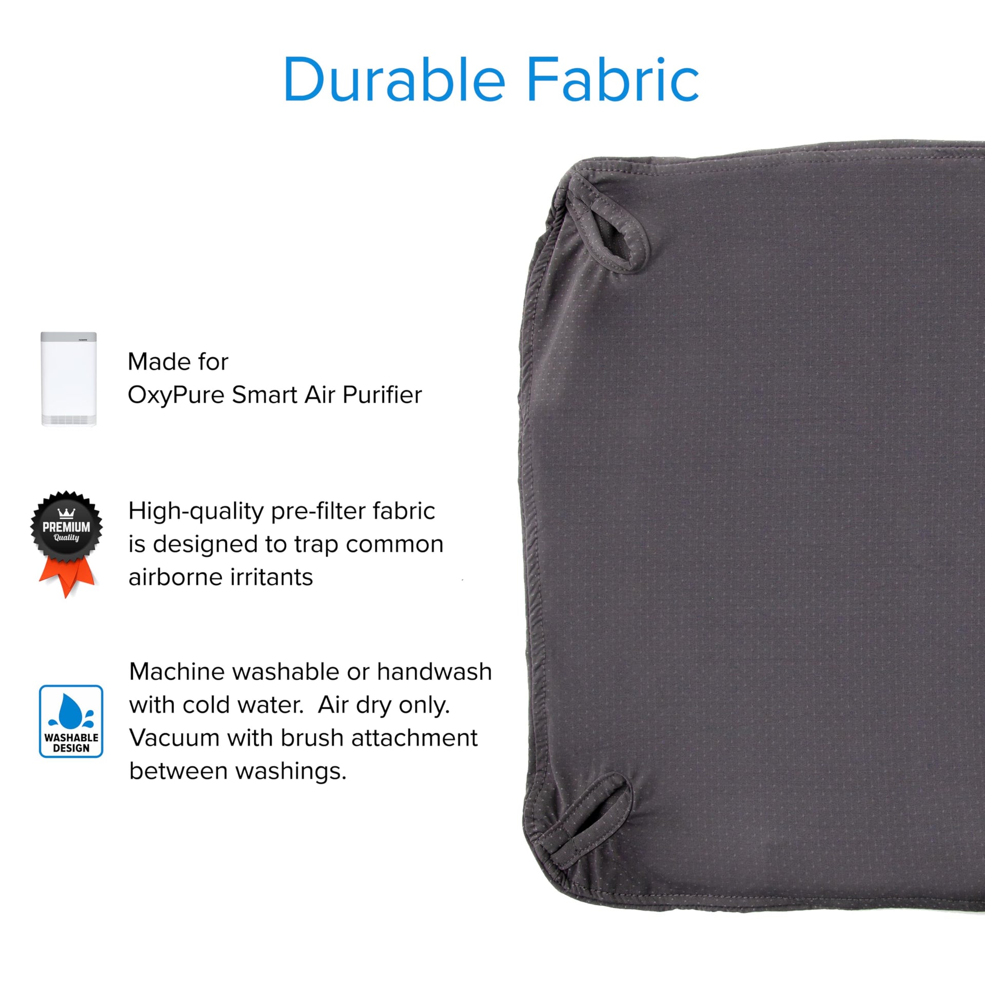 OxyPure Smart Air Purifier with Extra EZ Covers for Pet