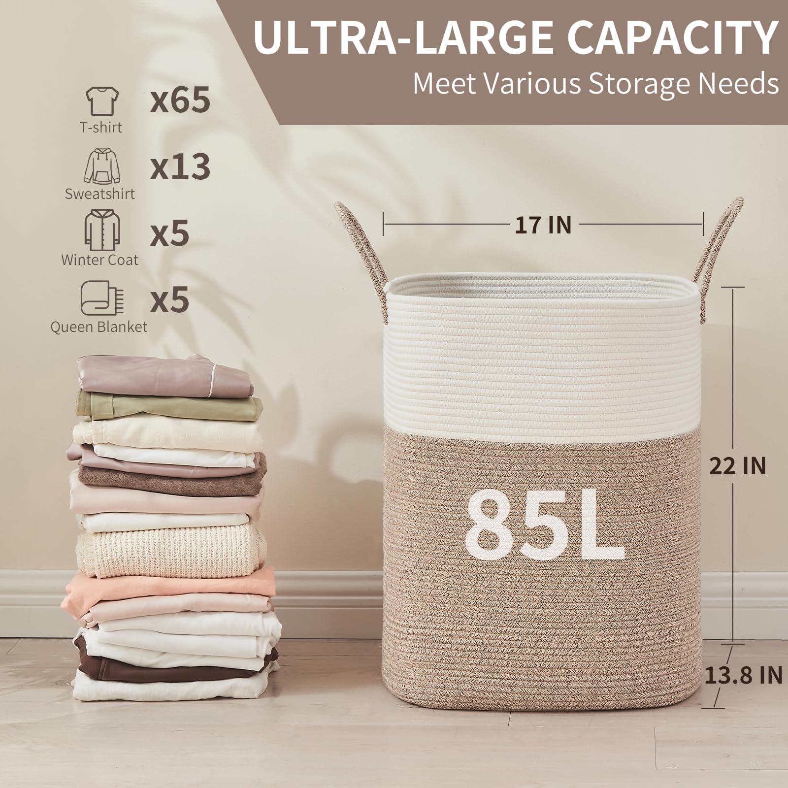 Laundry Basket with Handles