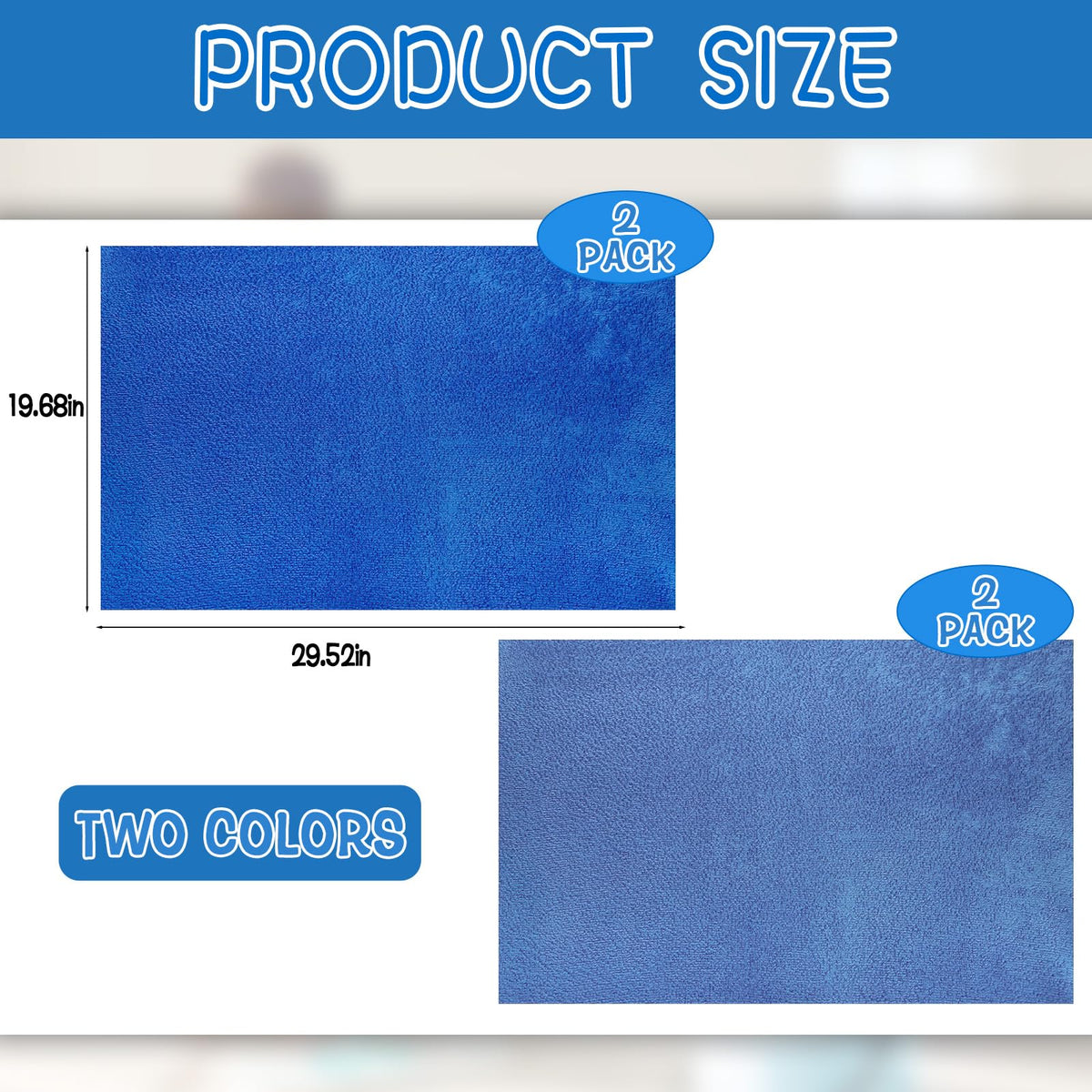 4 Pack Extra Large Microfiber Cleaning Cloths 20"x30" (4 Count)