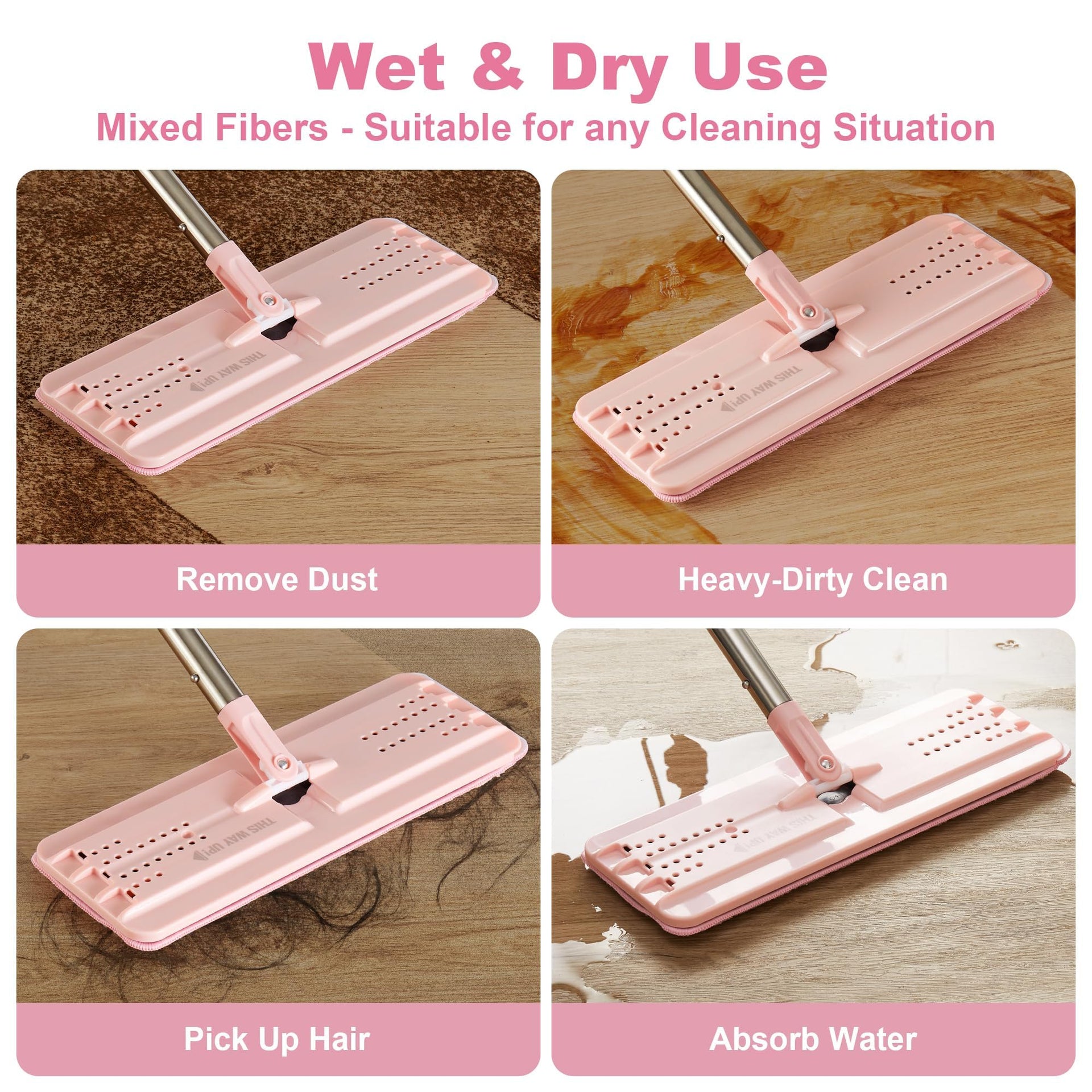 Flat Mop Pads (4 Count)