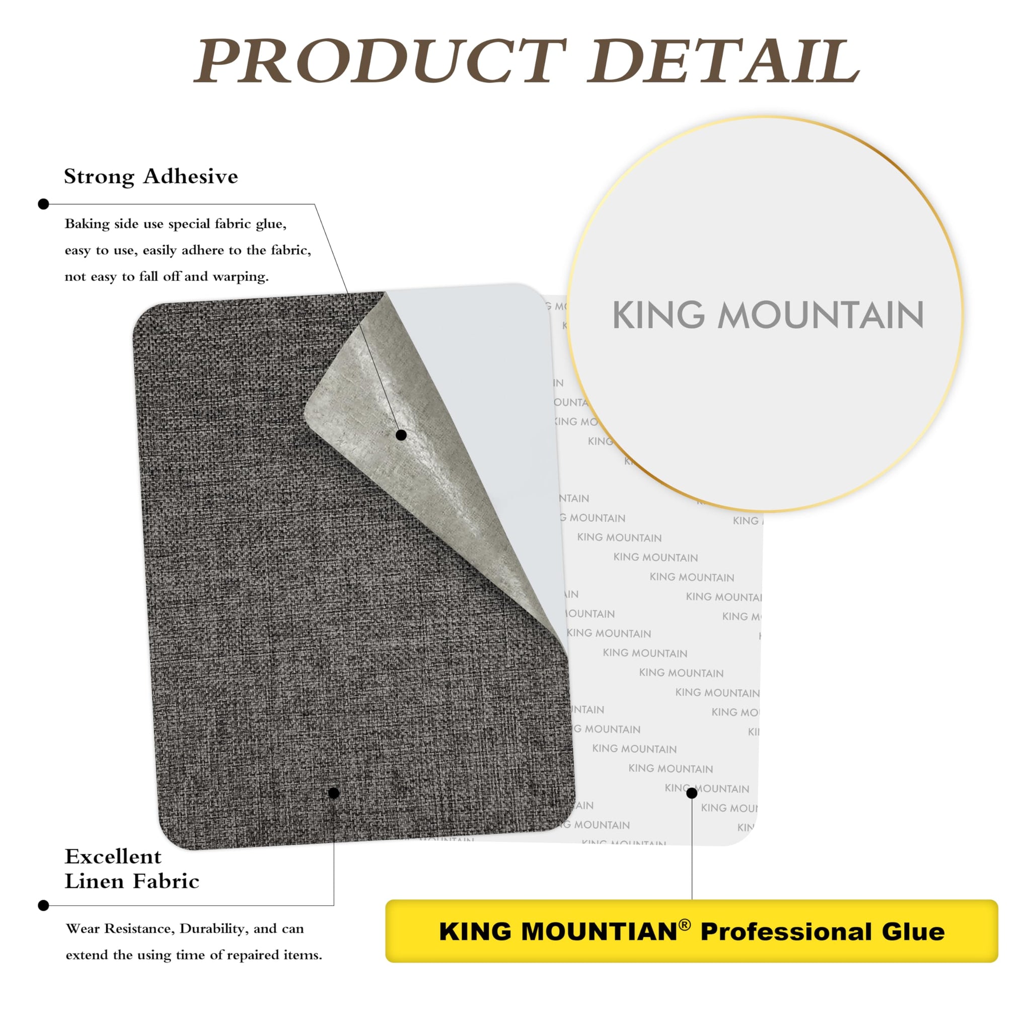 Coarse Linen Repair Patches