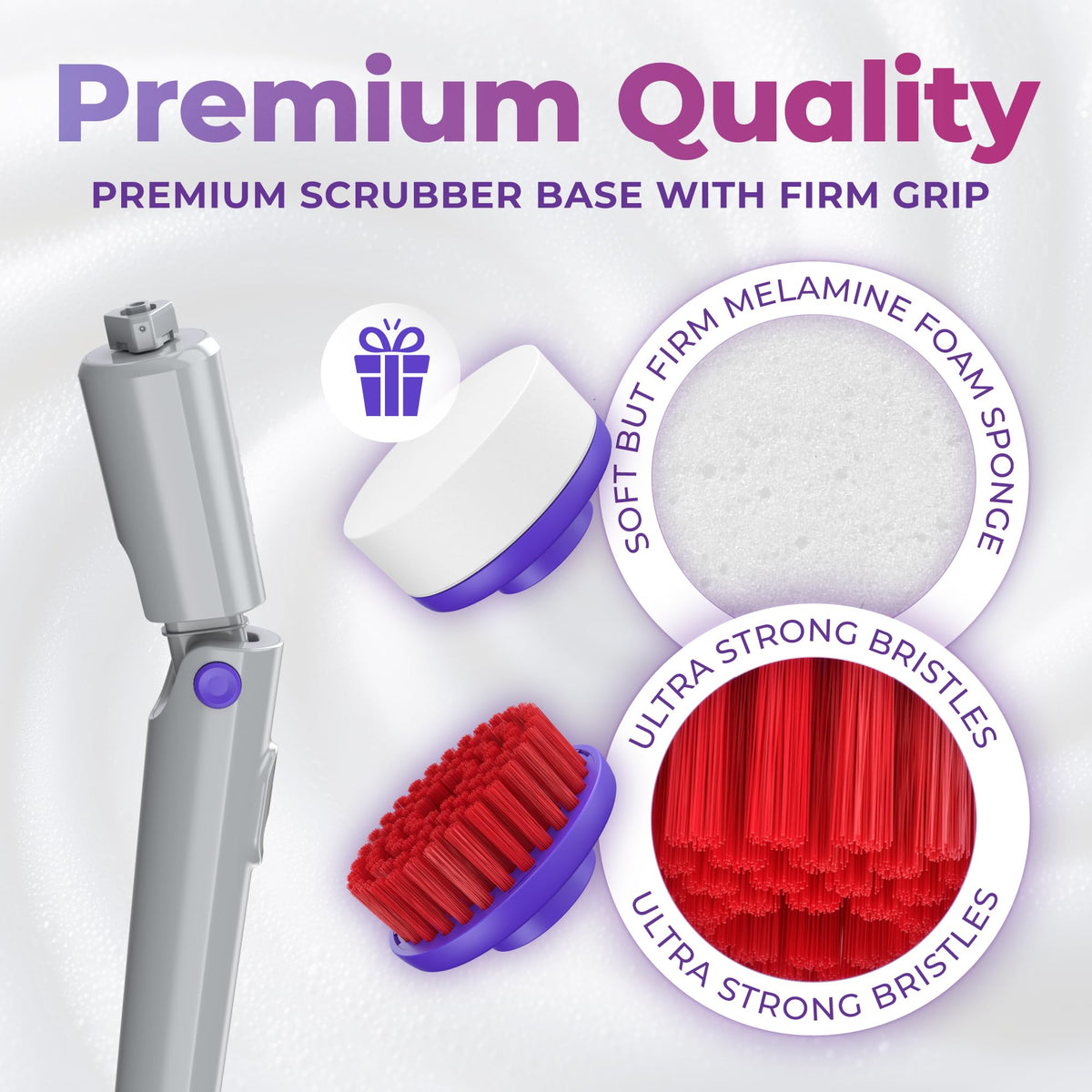 PRO Electric Spin Scrubber Cordless Cleaning Bathroom Scrubber