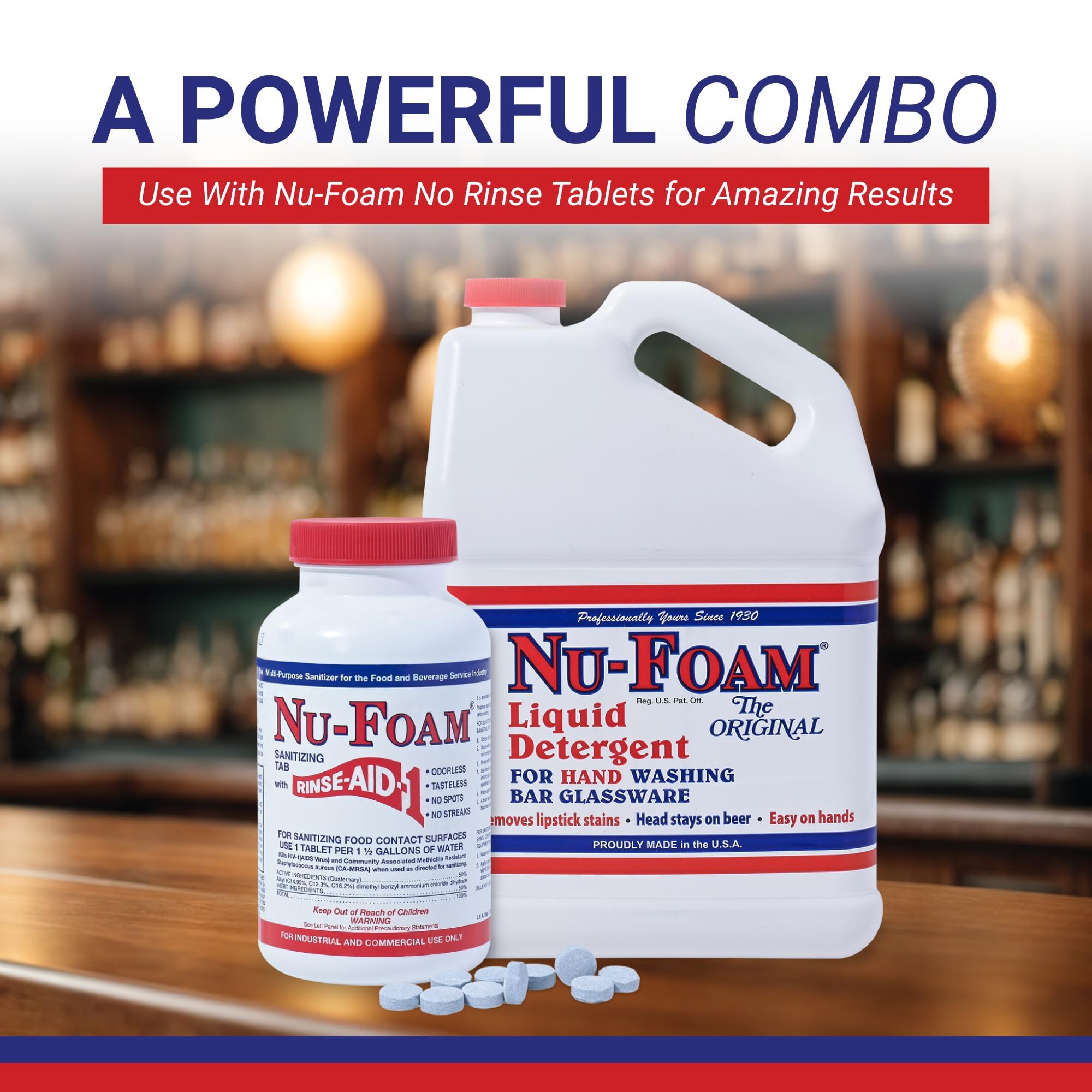 Liquid Detergent for Bar Glassware (128 Fl Oz)
