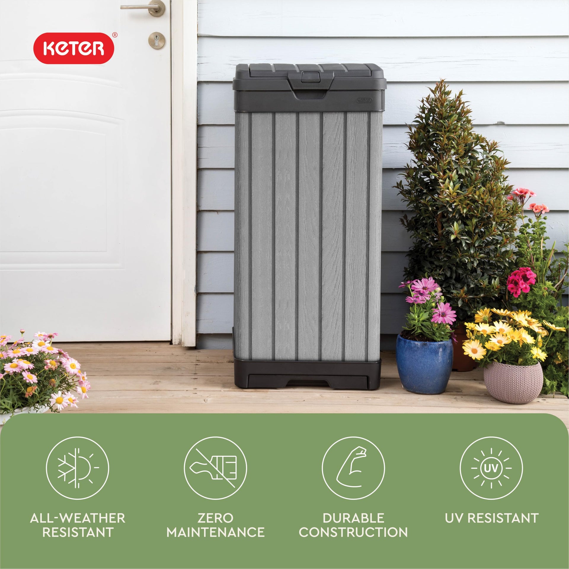 Darwin Outdoor Trash Can
