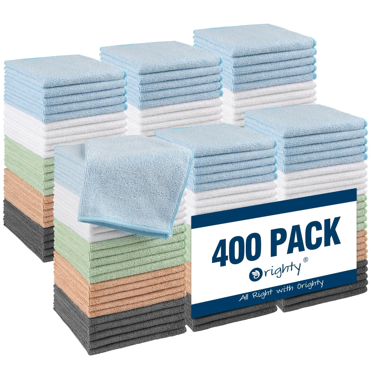 Microfiber Washcloths 400 Pack (400 Count)