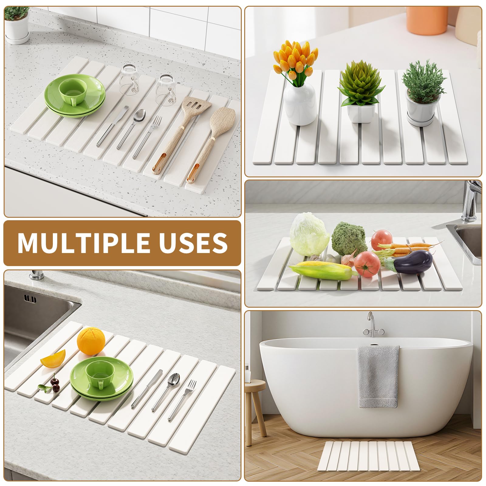 Foldable Stone Dish Drying Mat