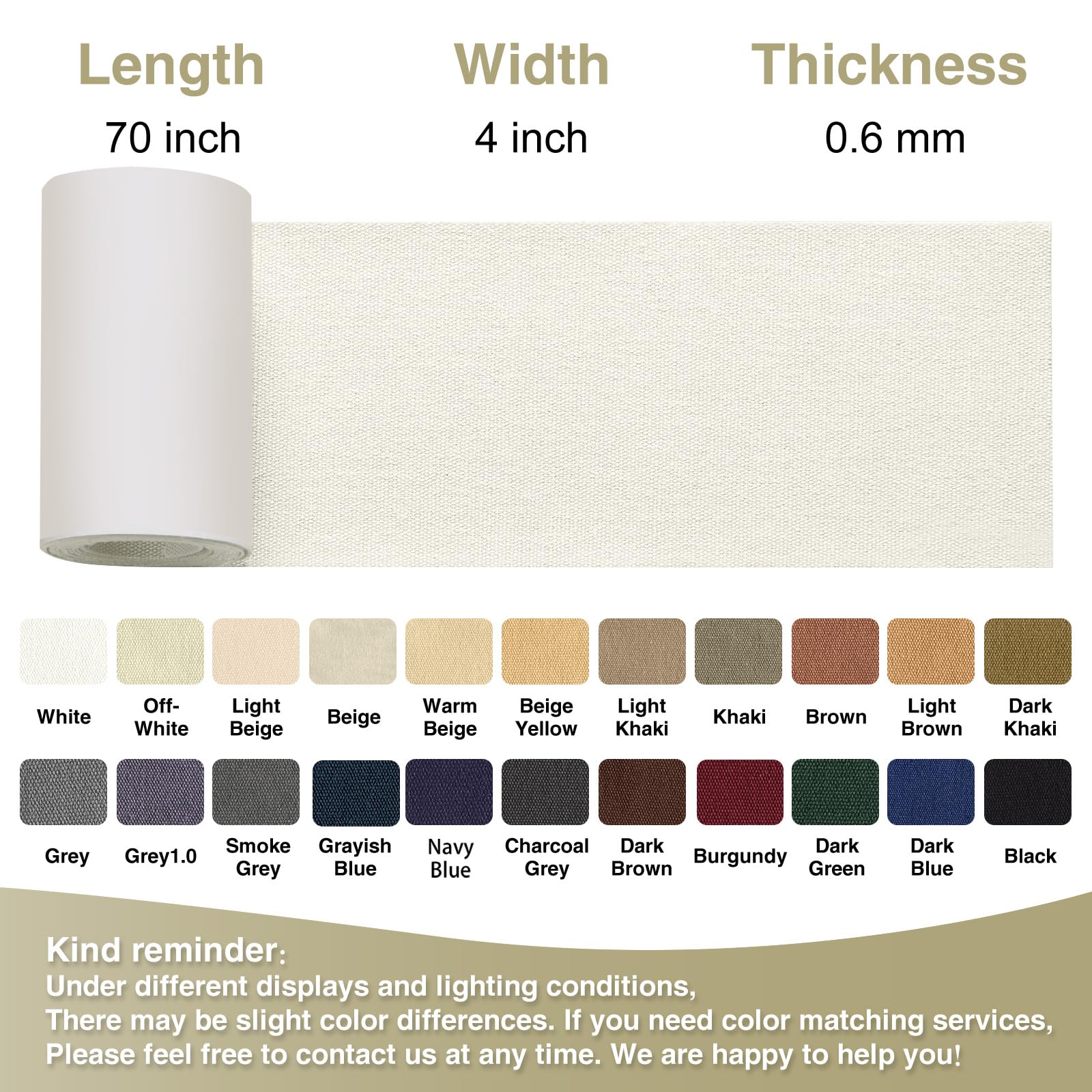 Canvas Repair Tape 4×70 Inch Waterproof Self