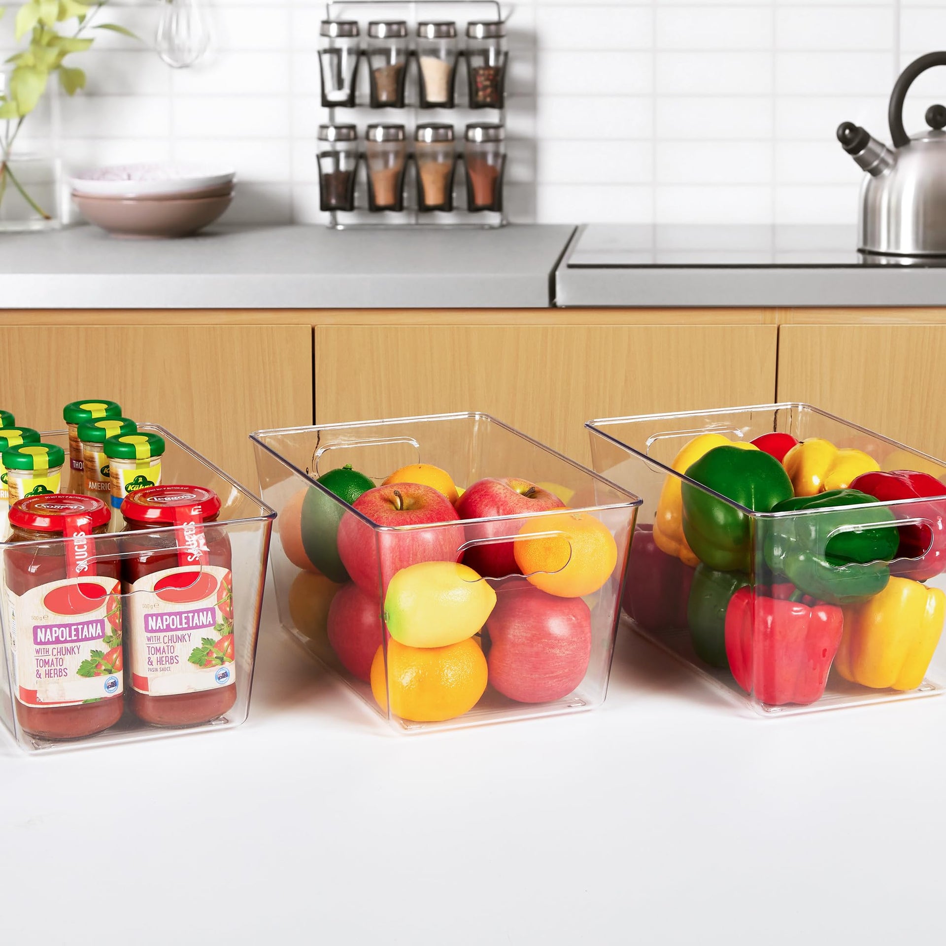 12 Pack Clear Storage Bins (12 Count)