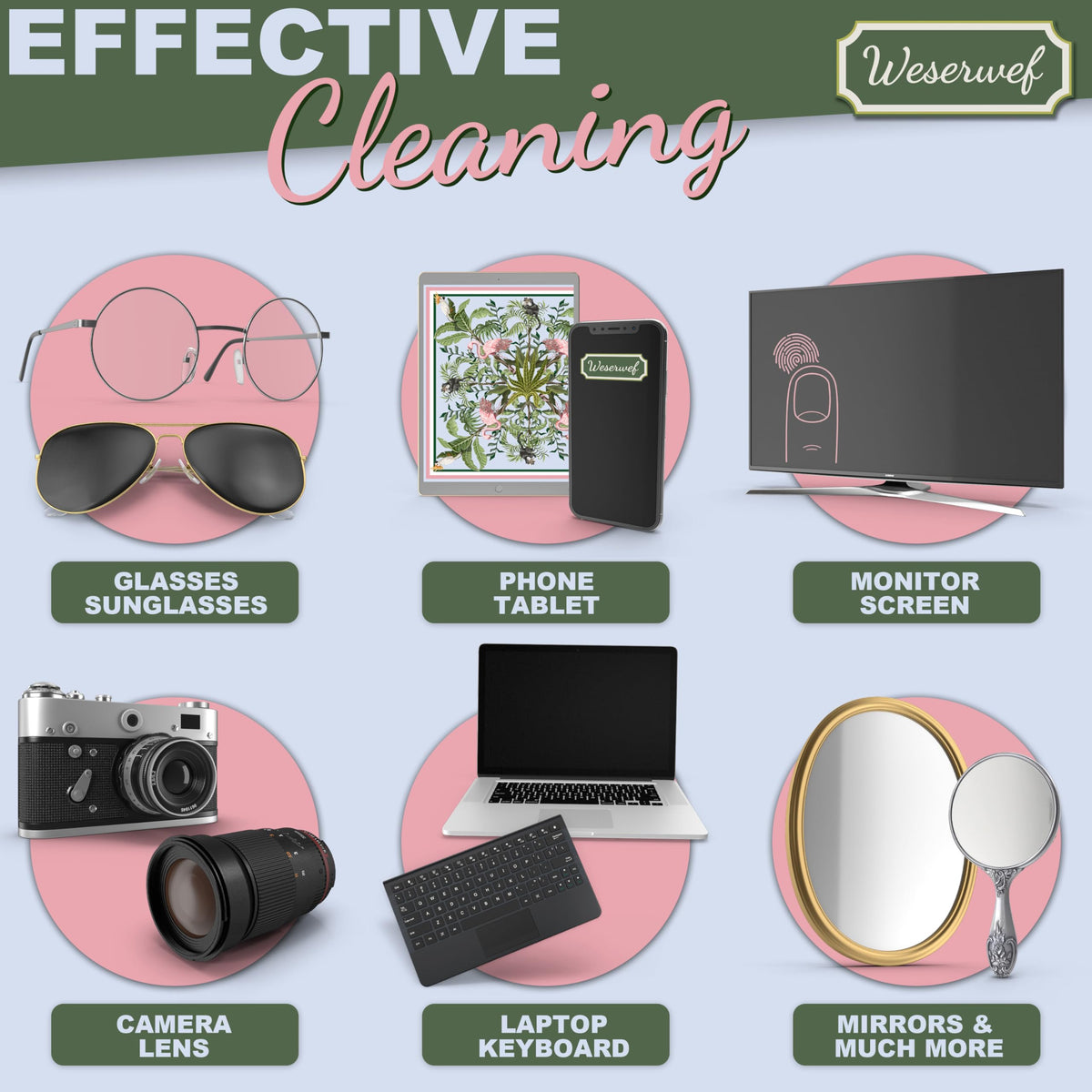 Design Microfiber Glasses Cleaning Cloth