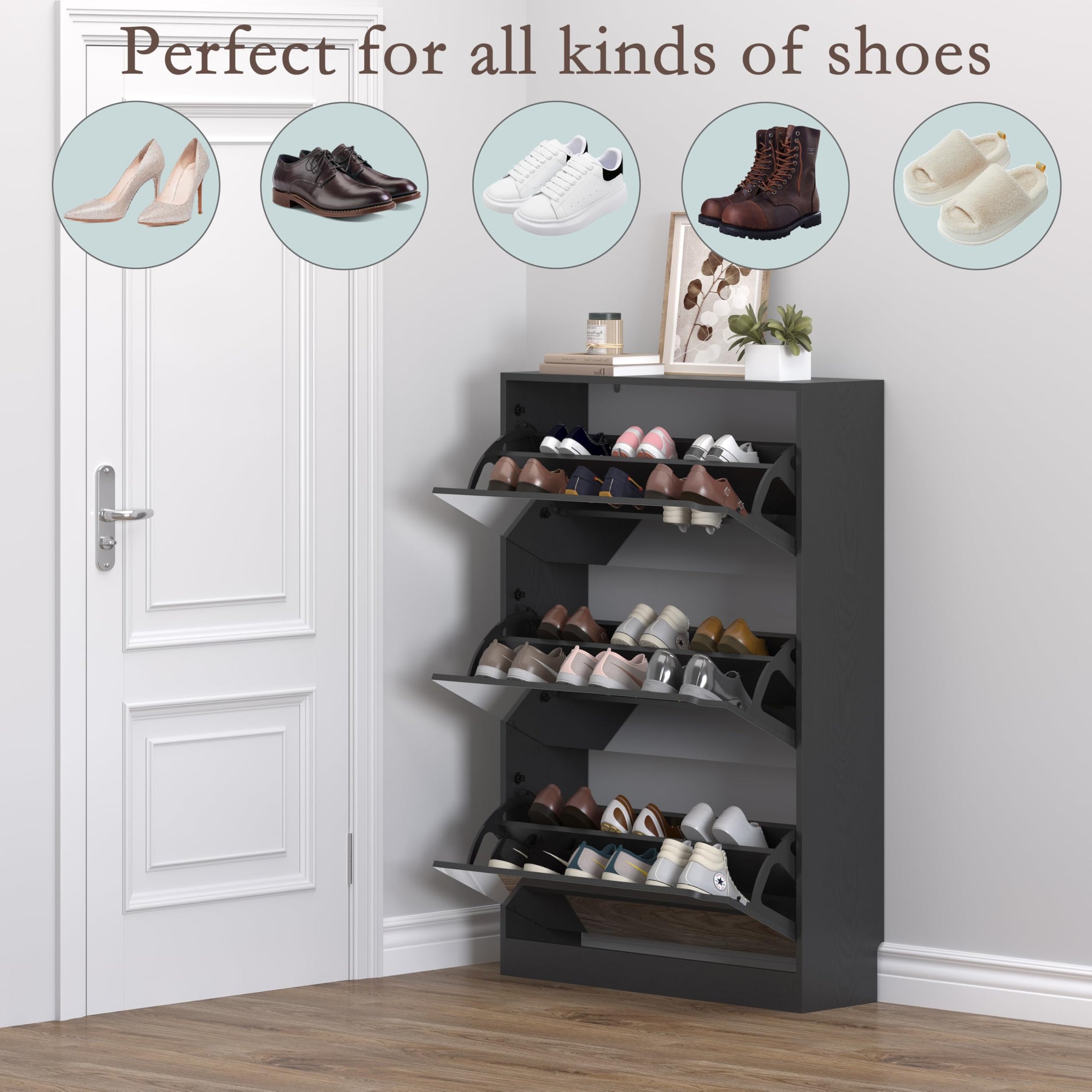 Shoe Cabinet with 3