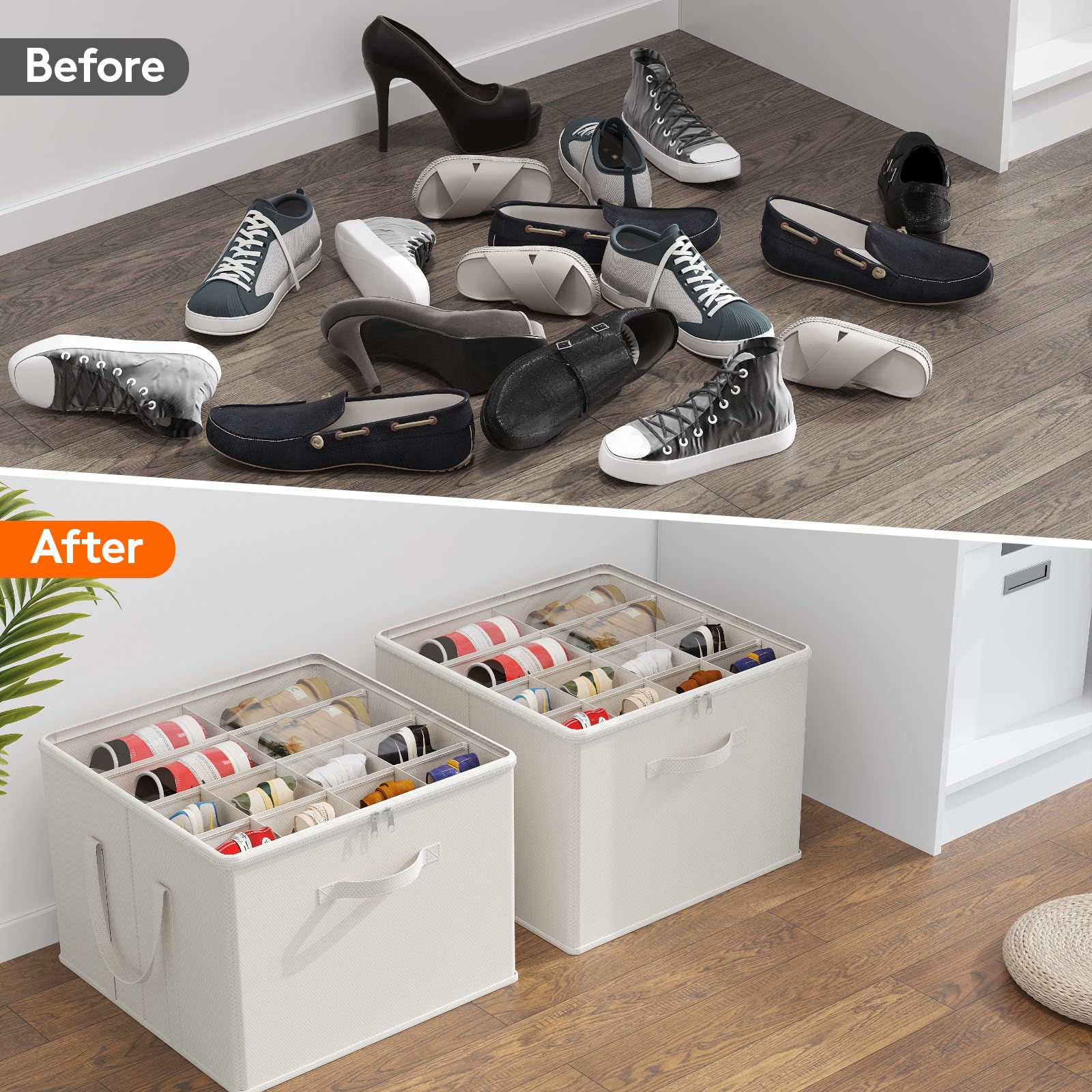 Shoe Storage Organizer for Closet (3 Count)